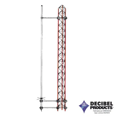 Montaje lateral para instalar antenas de fibra de vidrio ANDREW