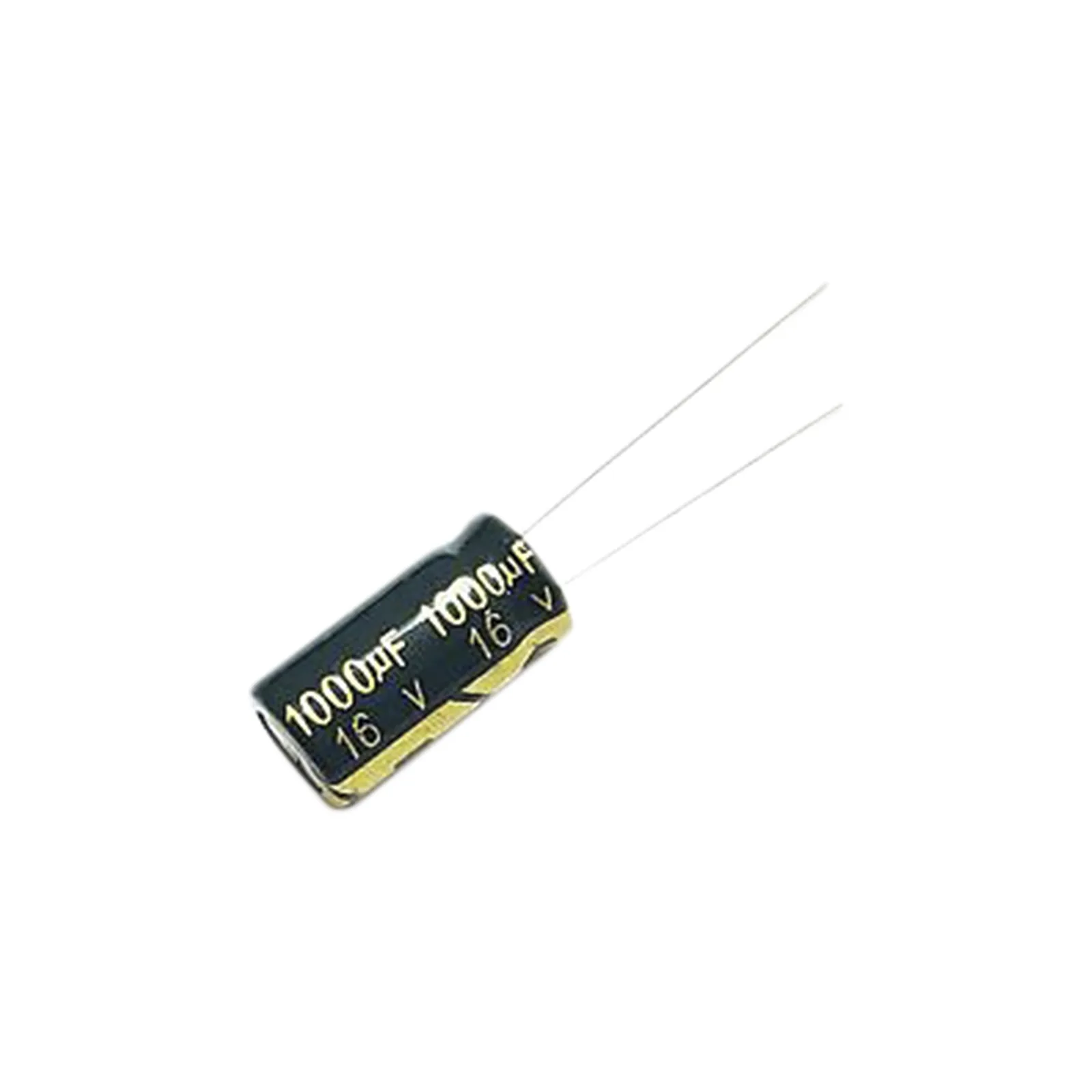 Capacitor Electrolítico de Aluminio, Radial de 1000 µFd, 16 Vcc, 105 °C, 10 x 15 mm.