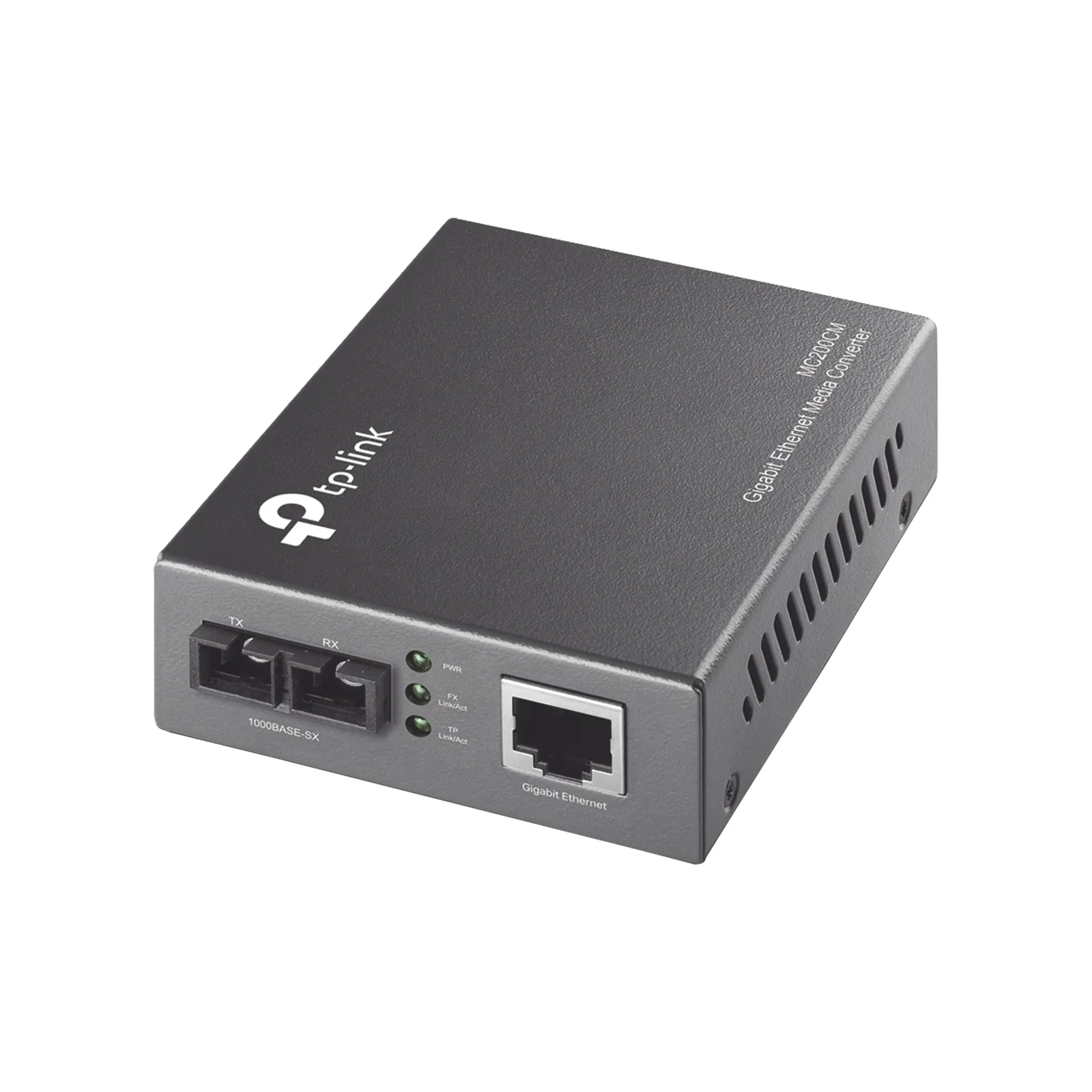 Convertidor Fibra Óptica Multimodo / 1 Puerto RJ45 10/100/1000 Mbps / Puerto Fibra Óptica SC 1000 Mbps / Hasta 550 metros / Plug and Play