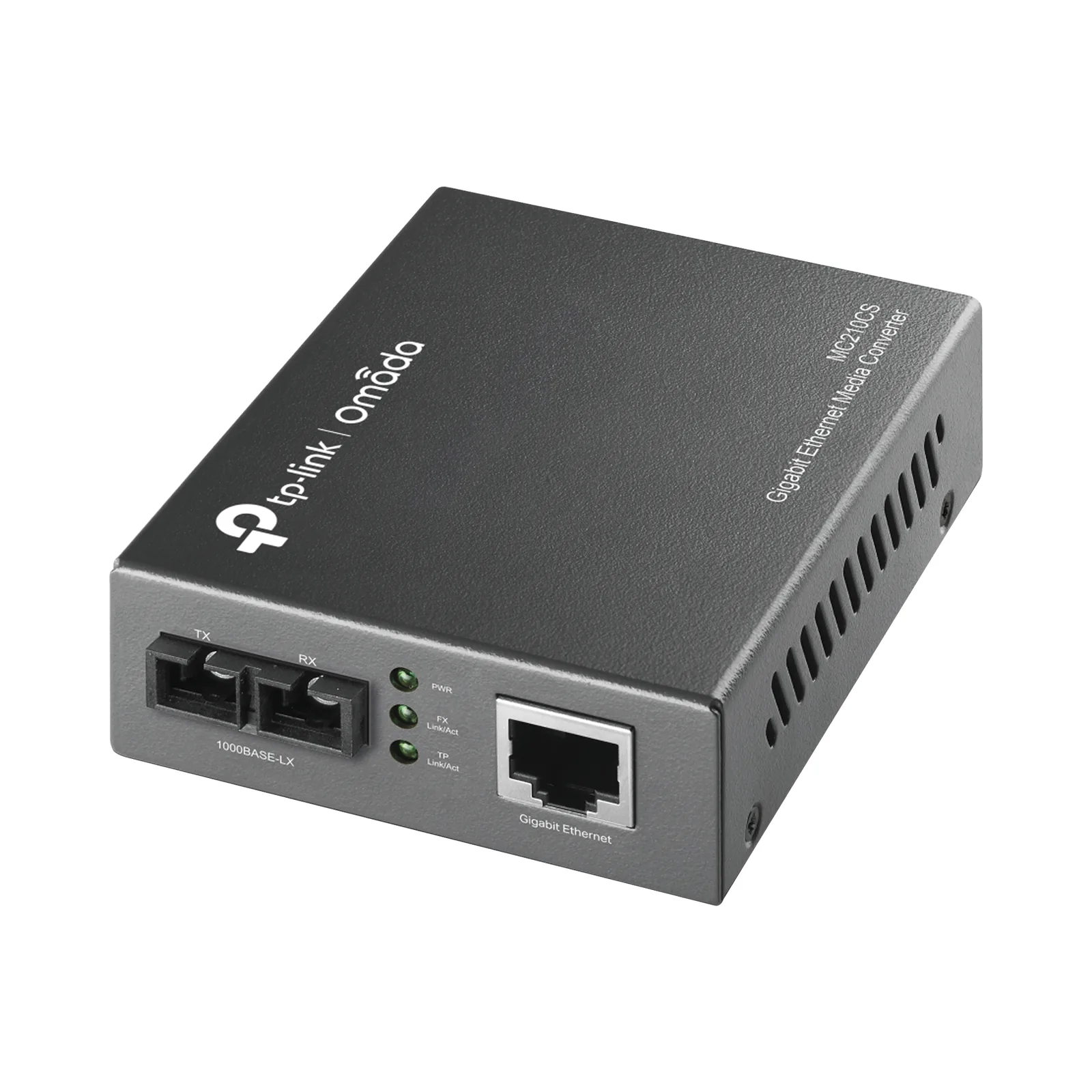 Convertidor Fibra Óptica Monomodo / 1 Puerto RJ45 10/100/1000 Mbps / Puerto Fibra Óptica SC 1000 Mbps / Hasta 20 Km / Plug and Play
