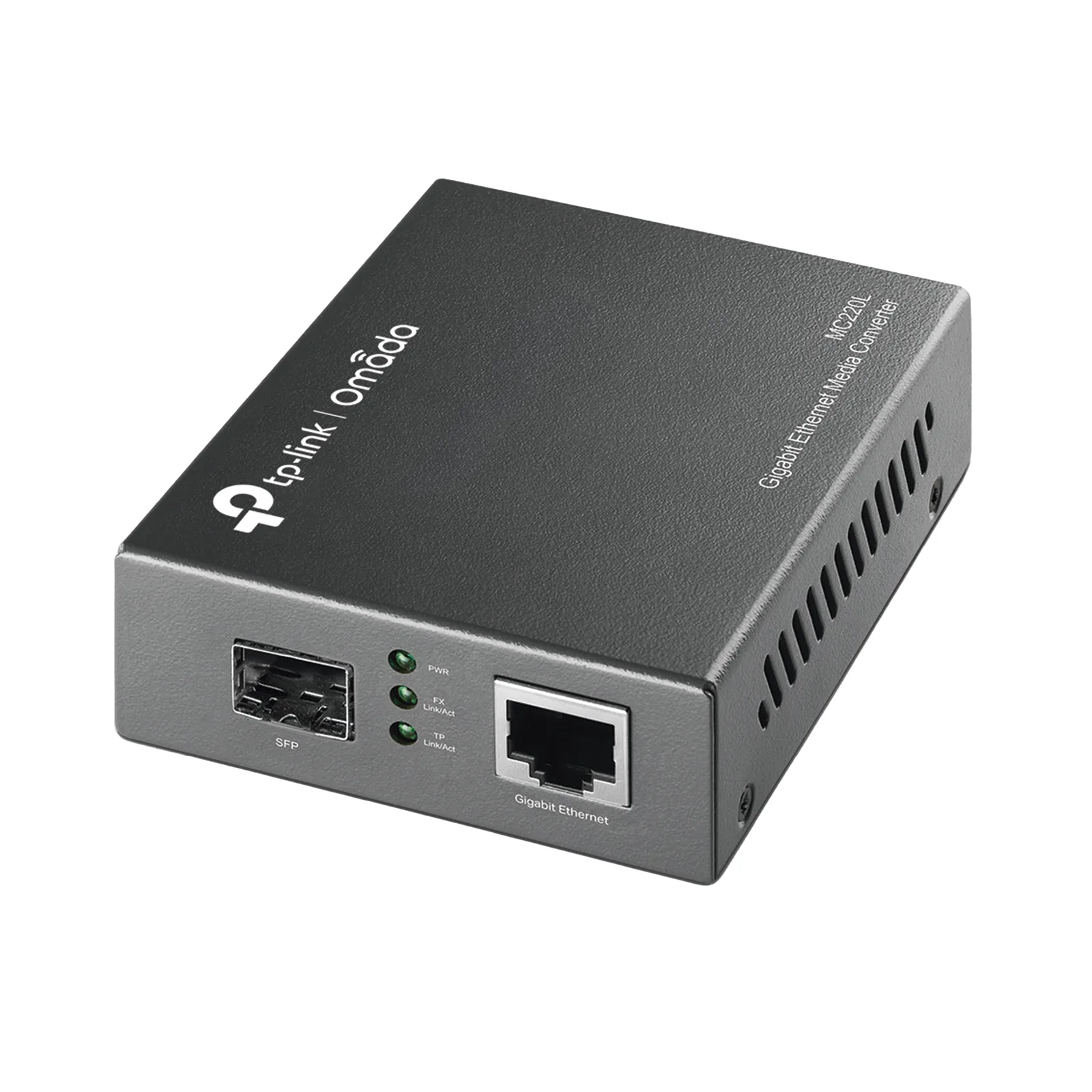 Convertidor Fibra Óptica Monomodo o Multimodo / 1 Puerto SFP 1000 Mbps / 1 Puerto RJ45 10/100/1000 Mbps / Plug and Play