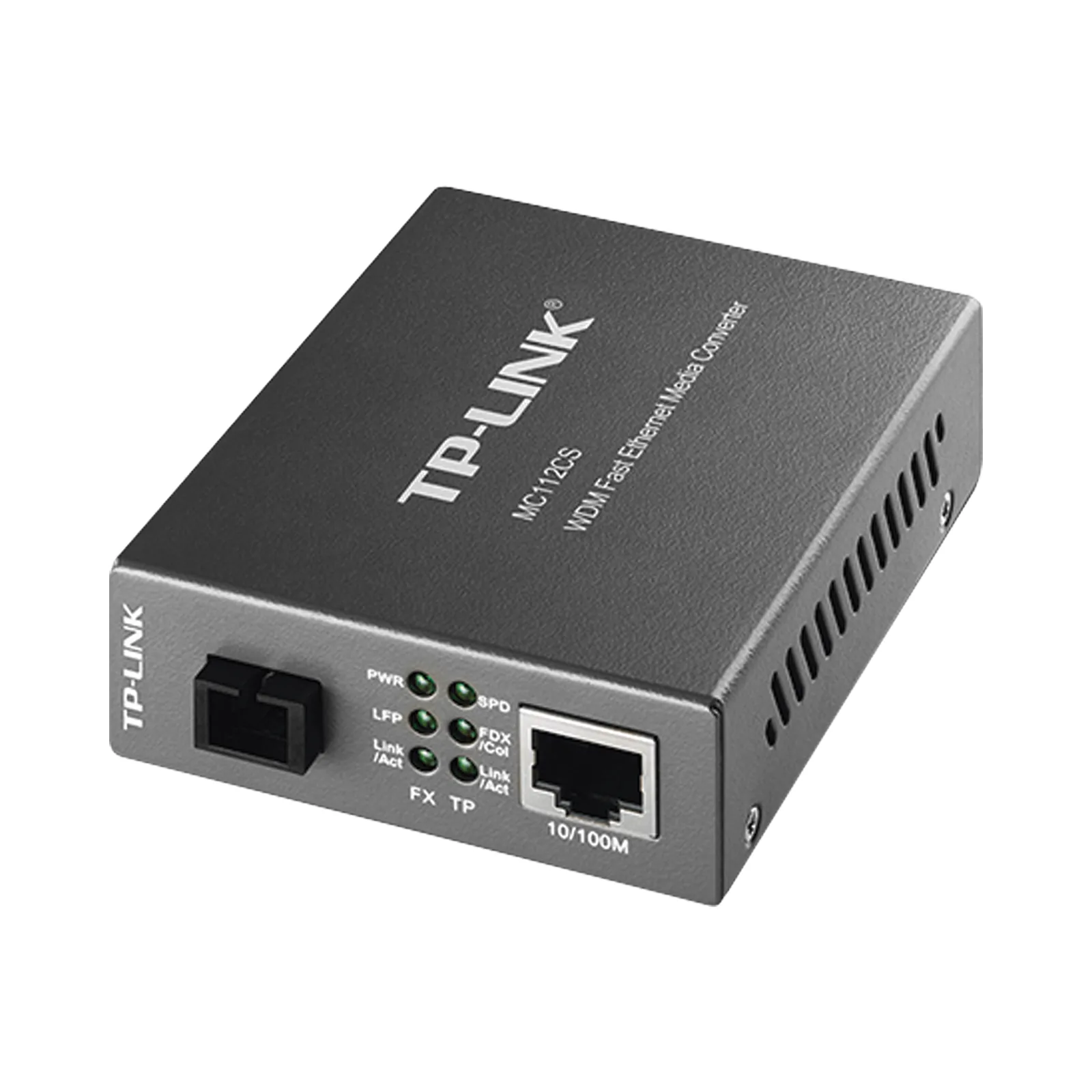 Convertidor Fibra Óptica WDM Monomodo / 1 puerto RJ45 10/100 Mbps / 1 puerto SC/UPC 100 Mbps / Hasta 20 Km / Para su Funcionamiento Requiere el Modelo MC111CS / Plug and Play