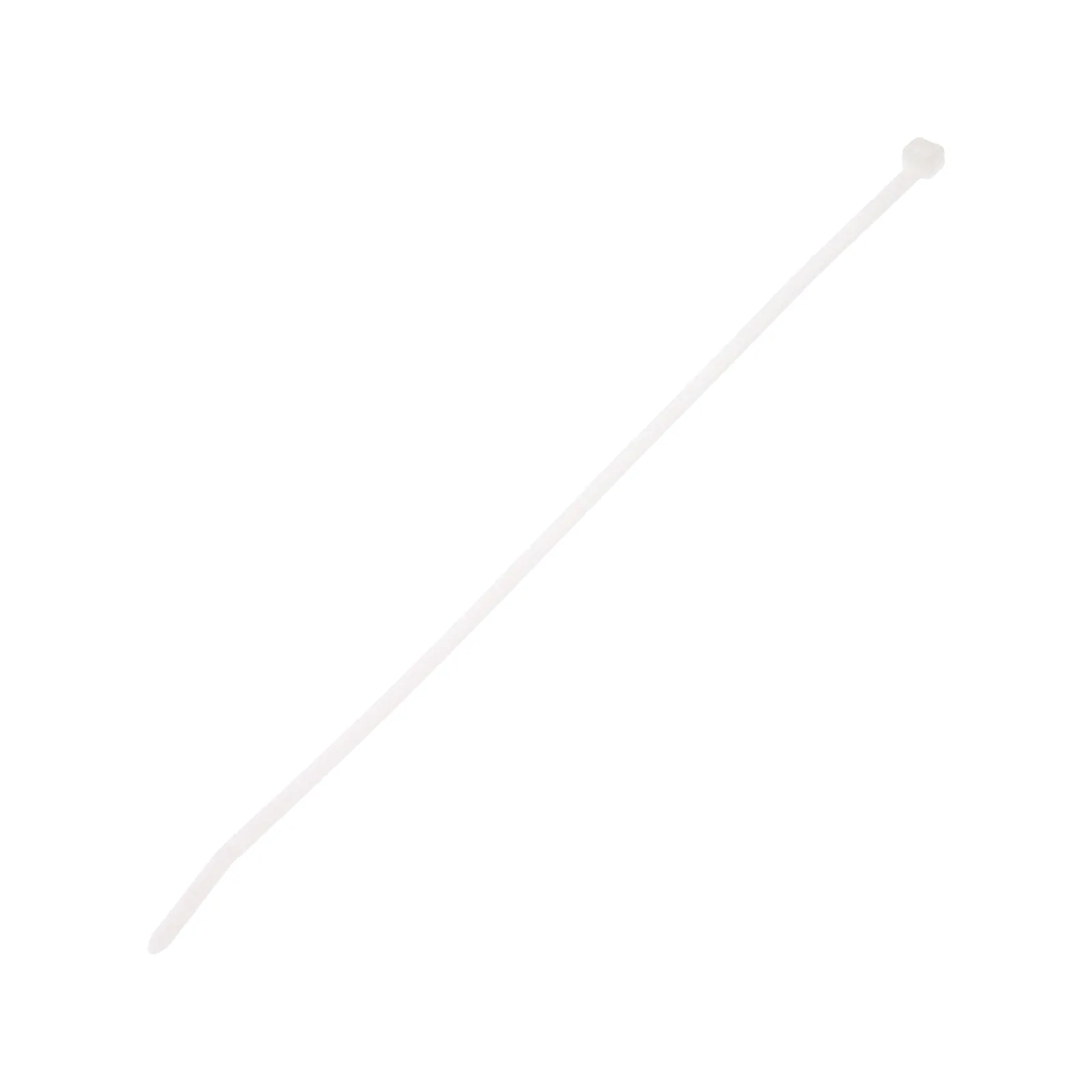 Cincho de Nylon 6.6, Color Natural, 290 mm largo x 3.7mm ancho, sección transversal intermedia, Paquete de 100 piezas