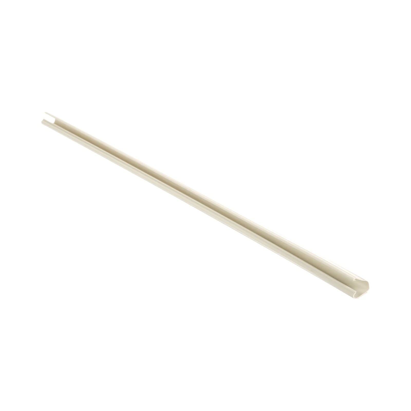 Canaleta LD3 de PVC rígido, con cinta adhesiva para instalación sin herramientas, 19.6 x 11.2 x 1828.8 mm, Color Blanco Mate
