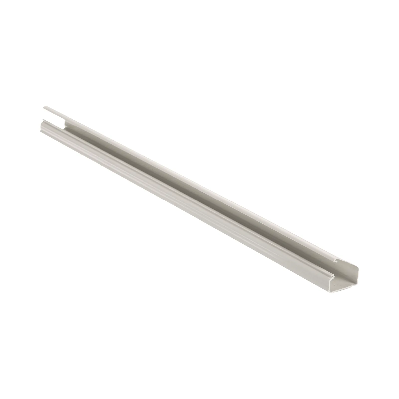 Canaleta LD10 de PVC rígido, con cinta adhesiva para instalación sin herramientas, de 38.4 x 24 x 1828.8 mm, Color Blanco Mate