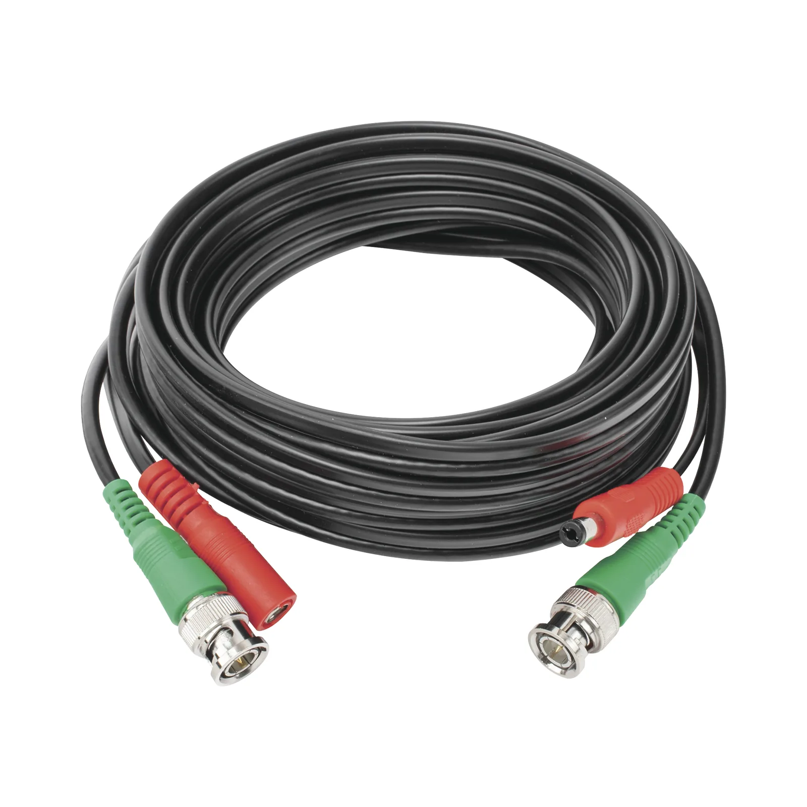 Cable Coaxial (BNC RG59) + Alimentación / SIAMES / 5 Metros (16.40 Pies) / 100% Cobre / Para Cámaras 4K / Uso Interior y Exterior