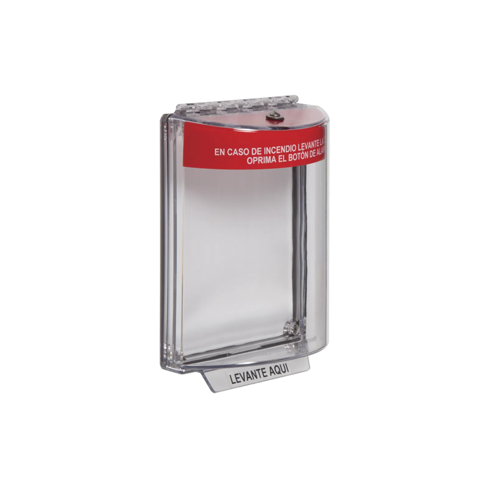 Cubierta Transparente Serie Universal Stopper®, Texto De Incendio En Español