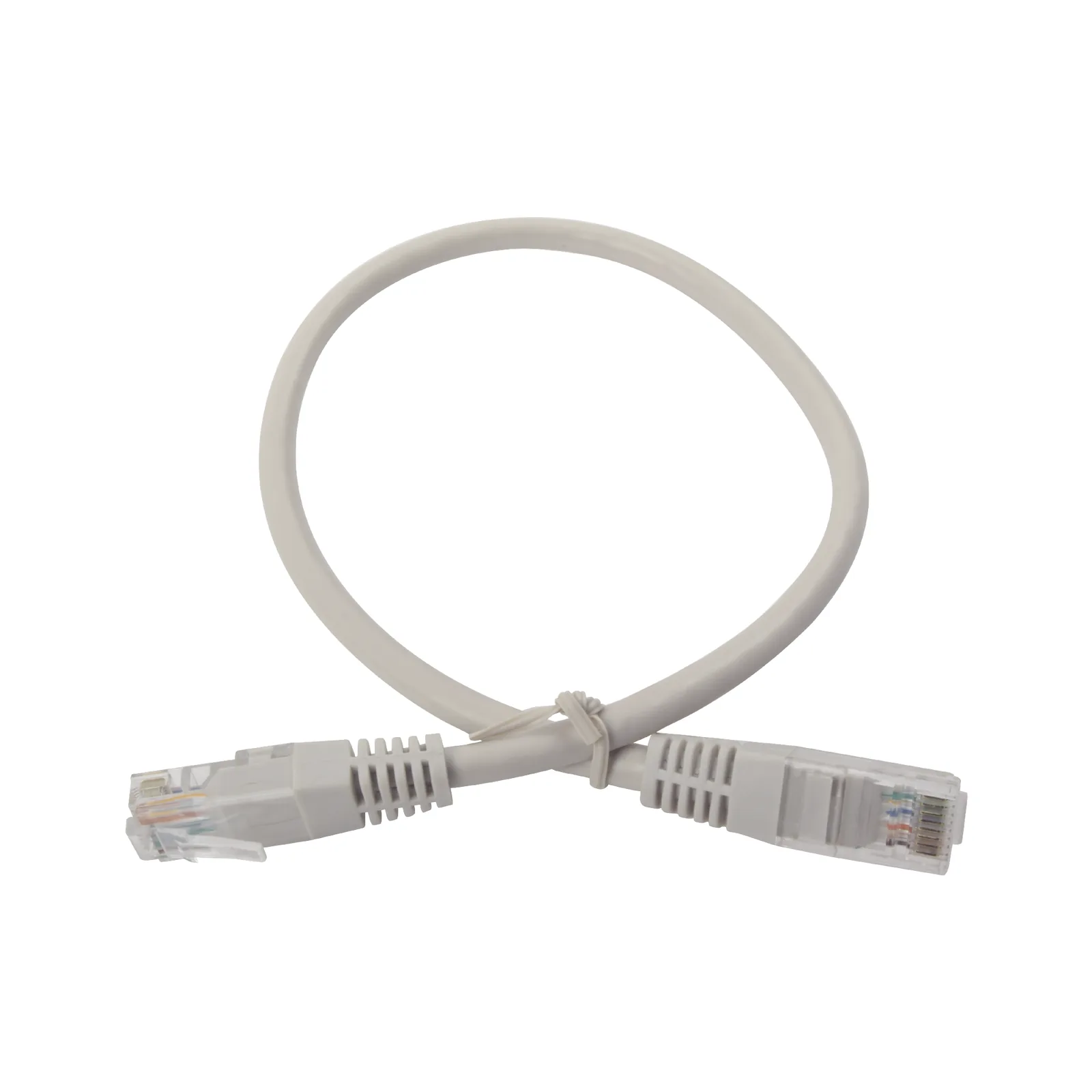Cable de Parcheo UTP Cruzado Cat6 0.4 Metros (1.31 Pies) - Gris