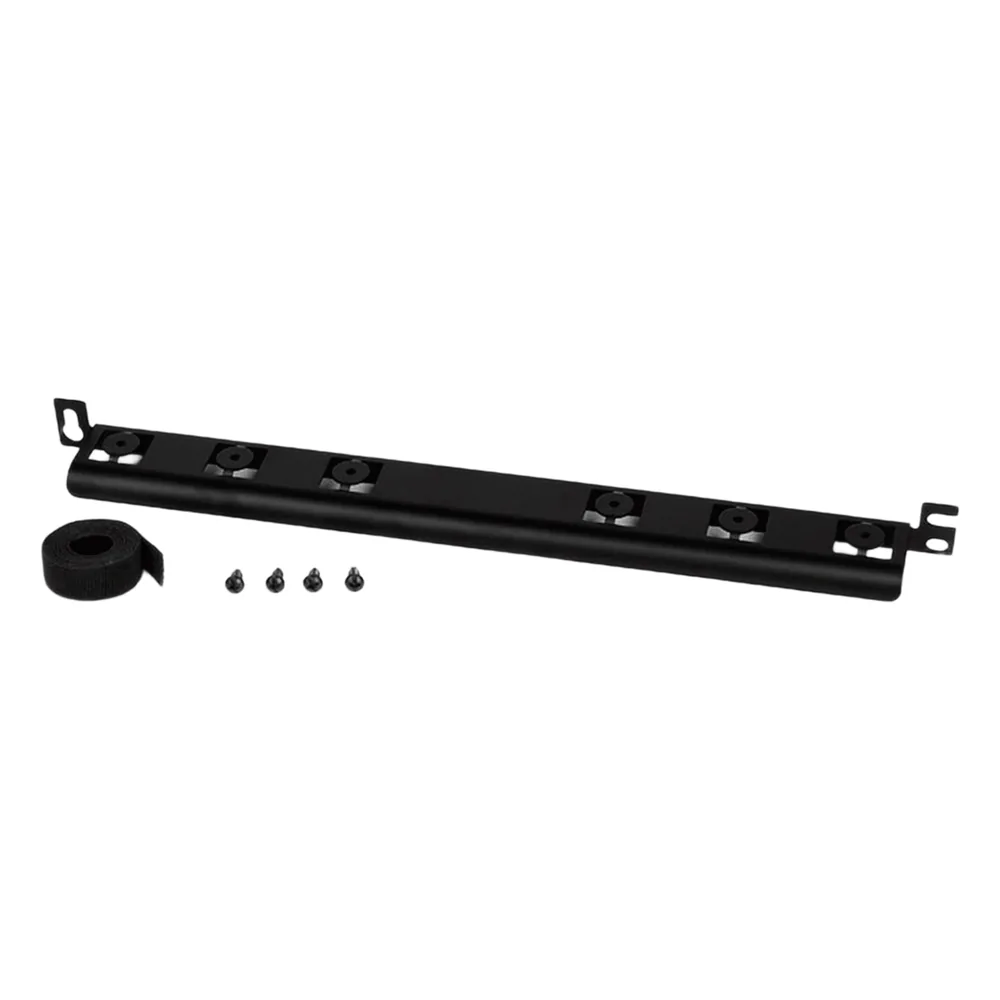 Barra para Aliviar Tensión o Peso Atrás de Patch Panel, Para Administración de 72 Cables, Color Negro