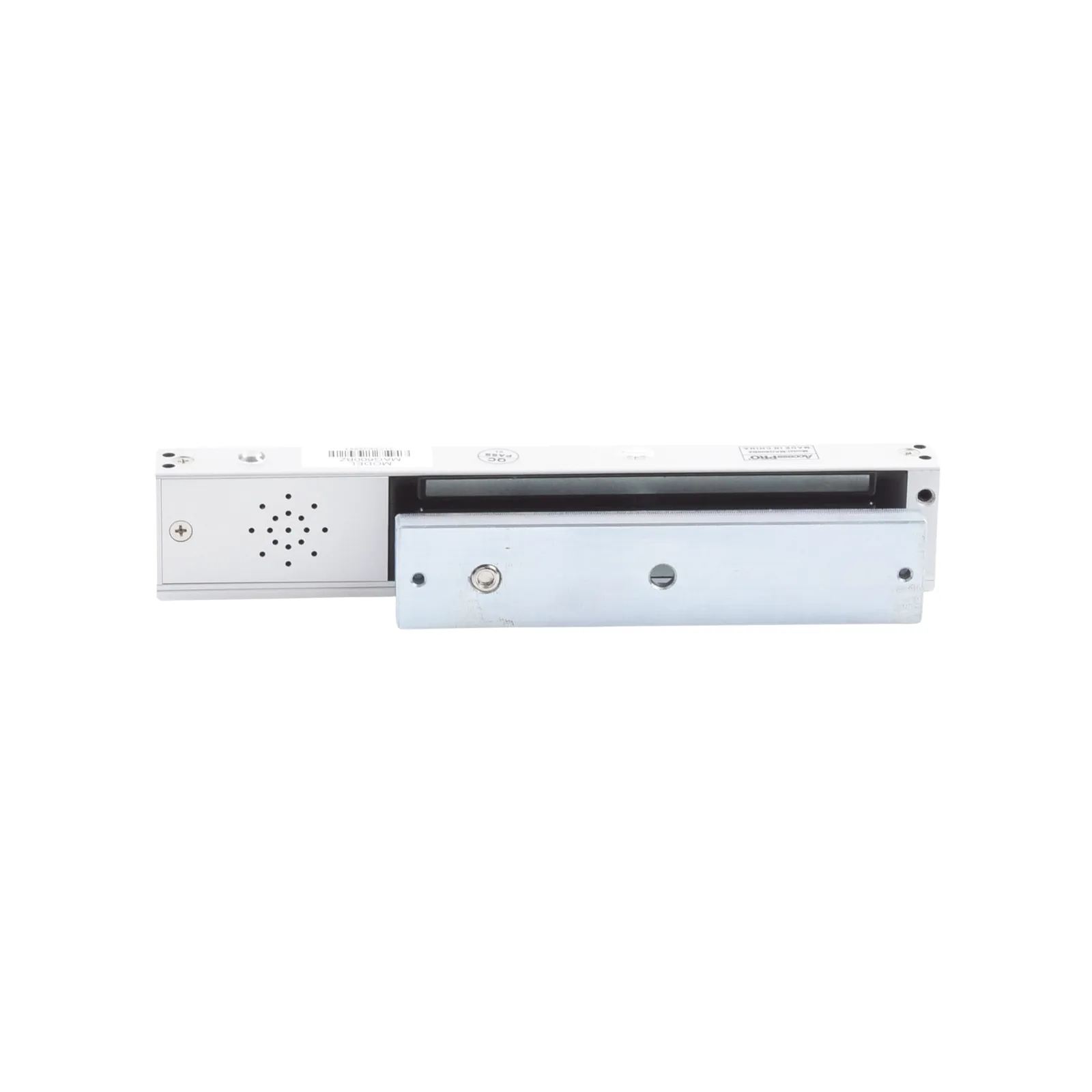 Chapa magnética 600Lb con Buzzer de alarma de puerta mantenida abierta / LED indicador de estado / Sensor de estado de placa/ Libre de Magnetismo Residual
