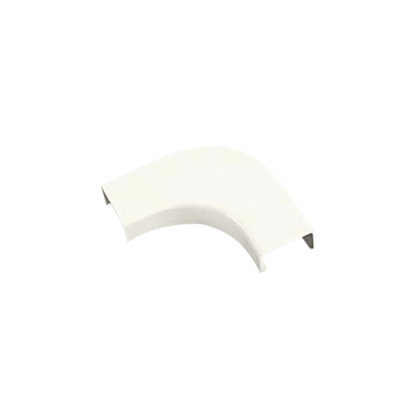 Curva de radio controlado, para uso con canaleta LD10, material ABS, Color Blanco Mate