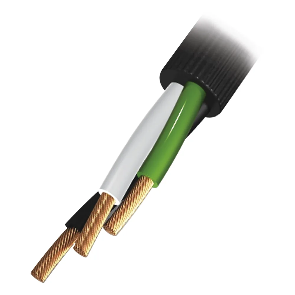 Cable de Uso Rudo / 3 Hilos / Calibre 12 AWG / 600 V / Rollo 100 m