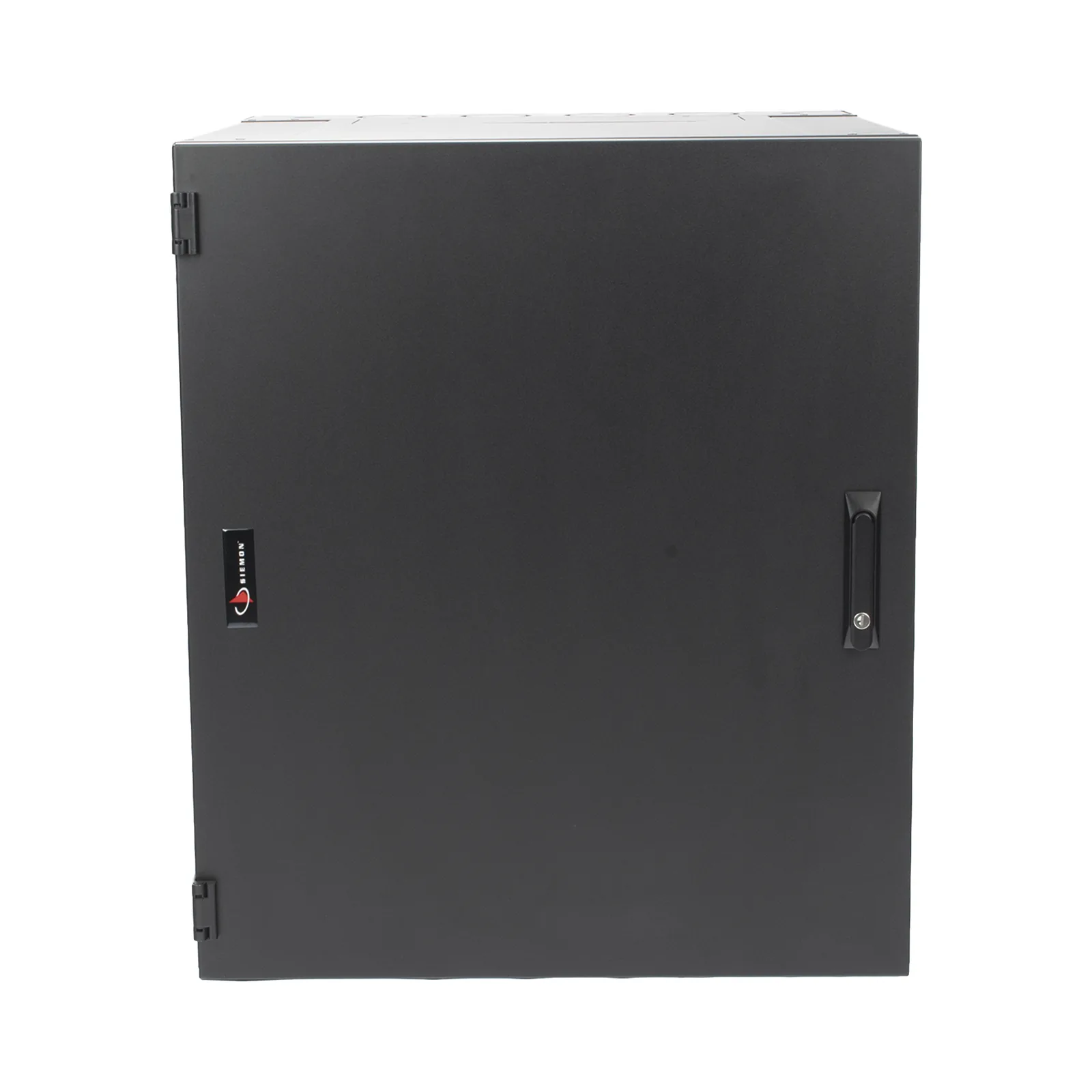 Gabinete de Montaje en Pared / 18U / 737 mm (29 in) Ancho / 762 mm (30 in) Profundidad / Paneles Laterales Ventilados / Puerta Sólida Frontal / Placa Trasera Abatible con Knockouts / Cerradura con Llave / Negro