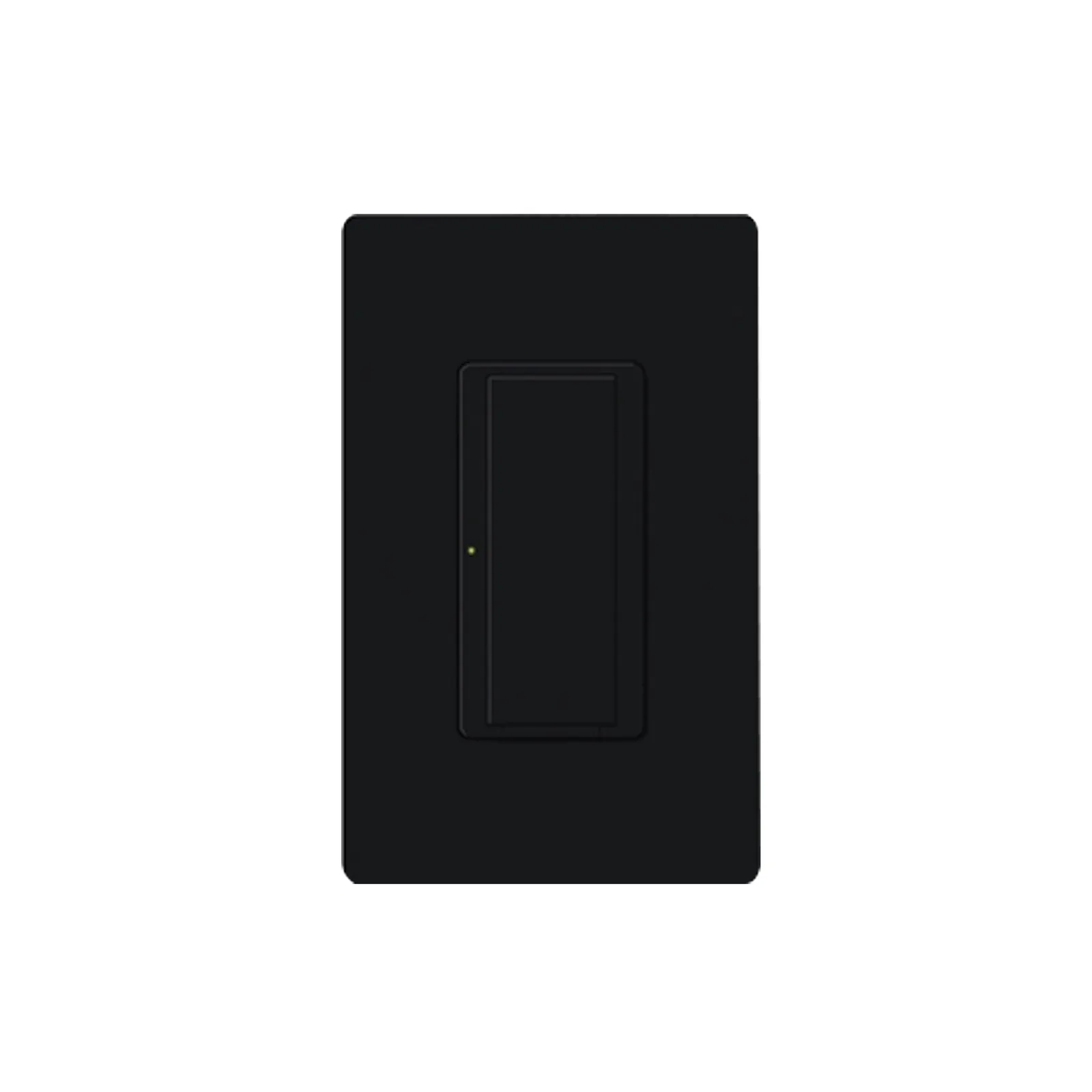 Switch electrónico de pared Maestro de doble voltaje 120-277 V, 8 A para iluminación y motores, dos hilos sin neutro, control por RF para sistema RadioRA 2, color negro