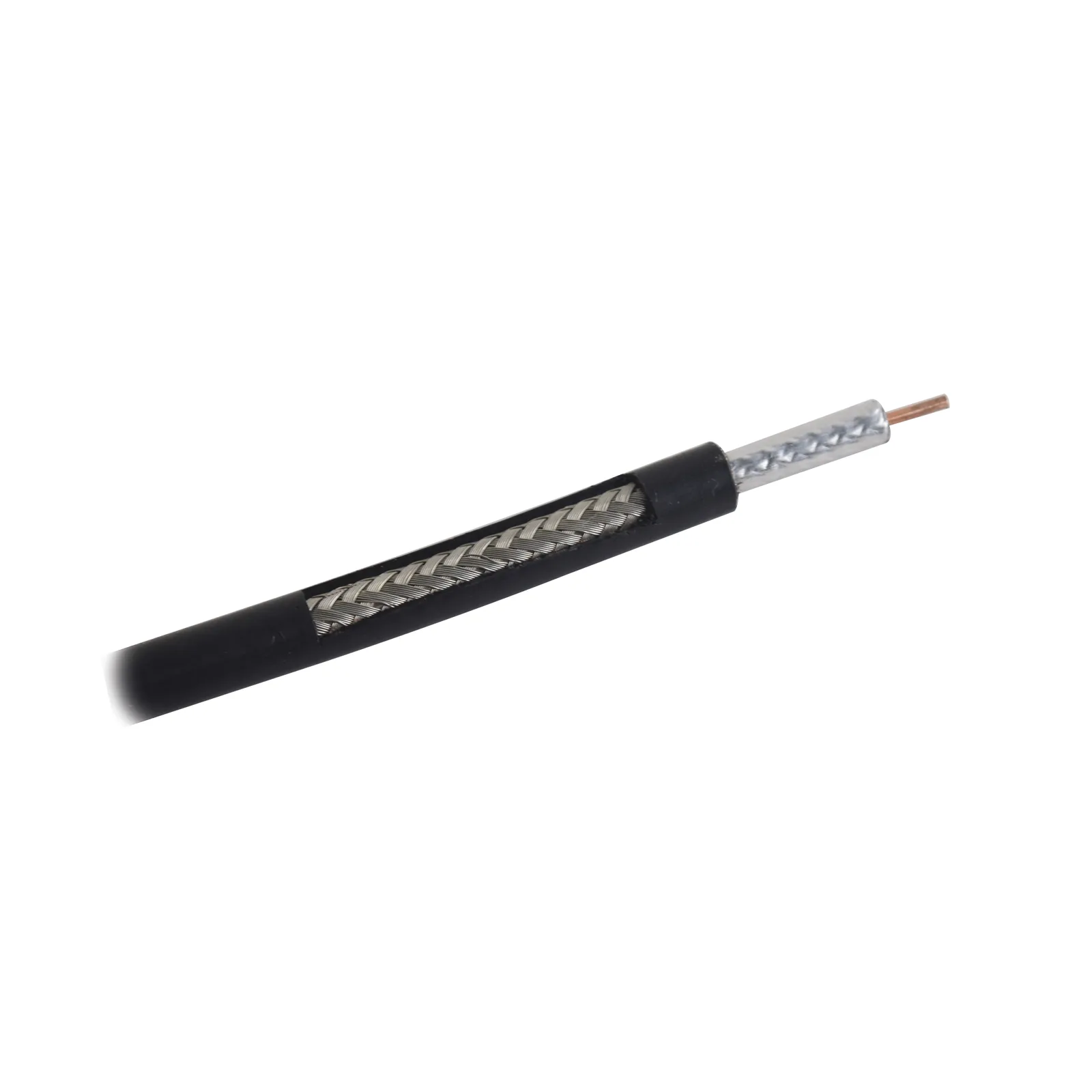 Metro de Cable Coaxial RG-58 LMRLW-195, Malla de Aluminio, Baja Pérdida de 50 Ohms, Conductor de Cobre Sólido