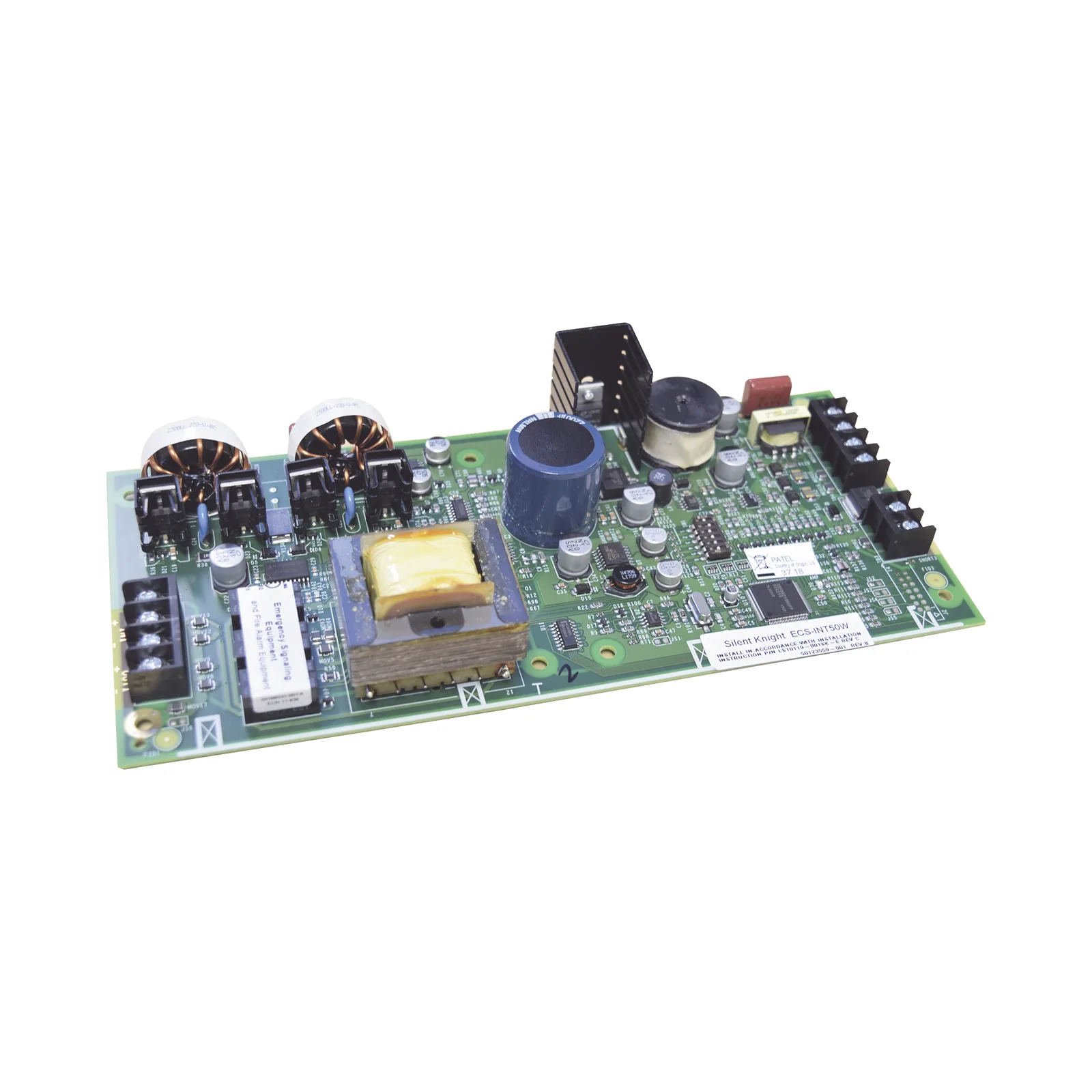 Amplificador interno direccionable de audio de 50 W para evacuación por voz, montaje en gabinete de panel Farenhyt ECS