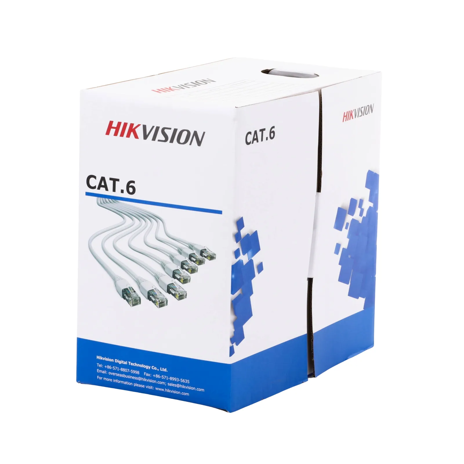 Bobina de Cable de 305 Metros (1000 Pies) Cat 6 / 100% Cobre / Color Blanco / Uso en Interior / PVC