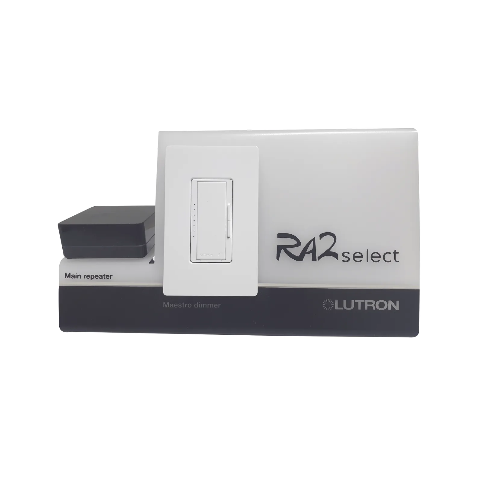 Kit de demostración del sistema RA2 Select con maletín de transporte, control Pico para lámpara, atenuador de pared y foco LED
