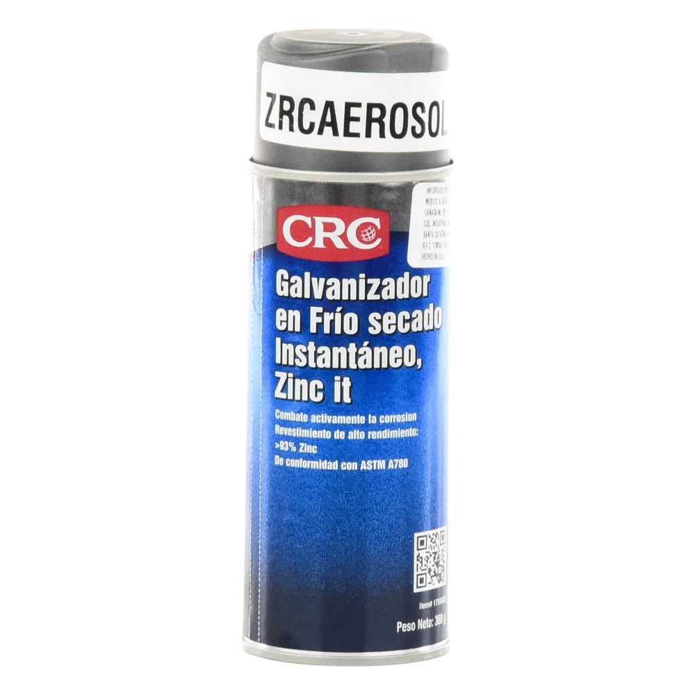 Compuesto Zinc en Aerosol para Retoque de Piezas Galvanizadas por Inmersión en Caliente (386 gr.).