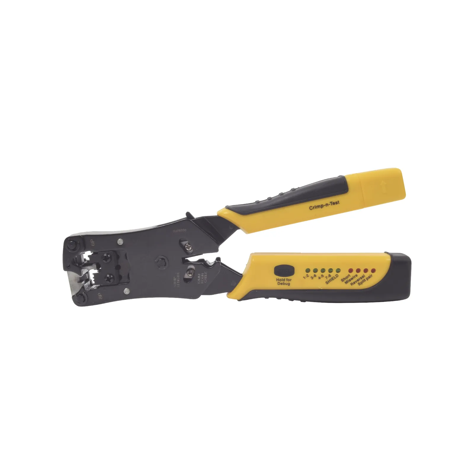 Pinza 3 en 1: Pelacables/ Terminado/ Probador para UTP. Enchufe Modular de Prueba para RJ45/RJ11/RJ22.