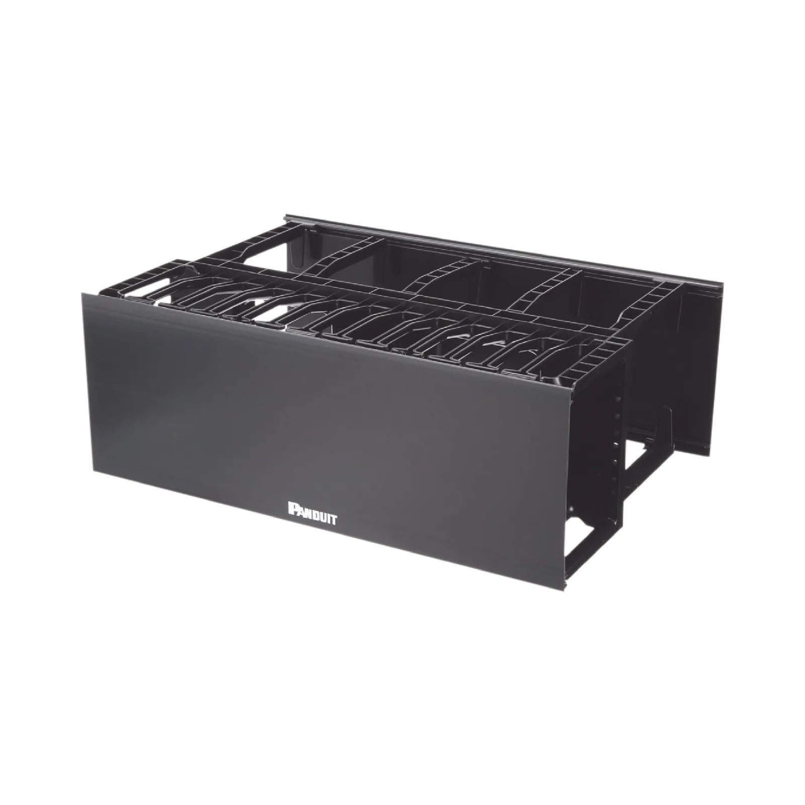 Organizador de Cables Horizontal NetManager de Alta Densidad, Doble (Frontal y Posterior), Para Rack de 19in, 4UR