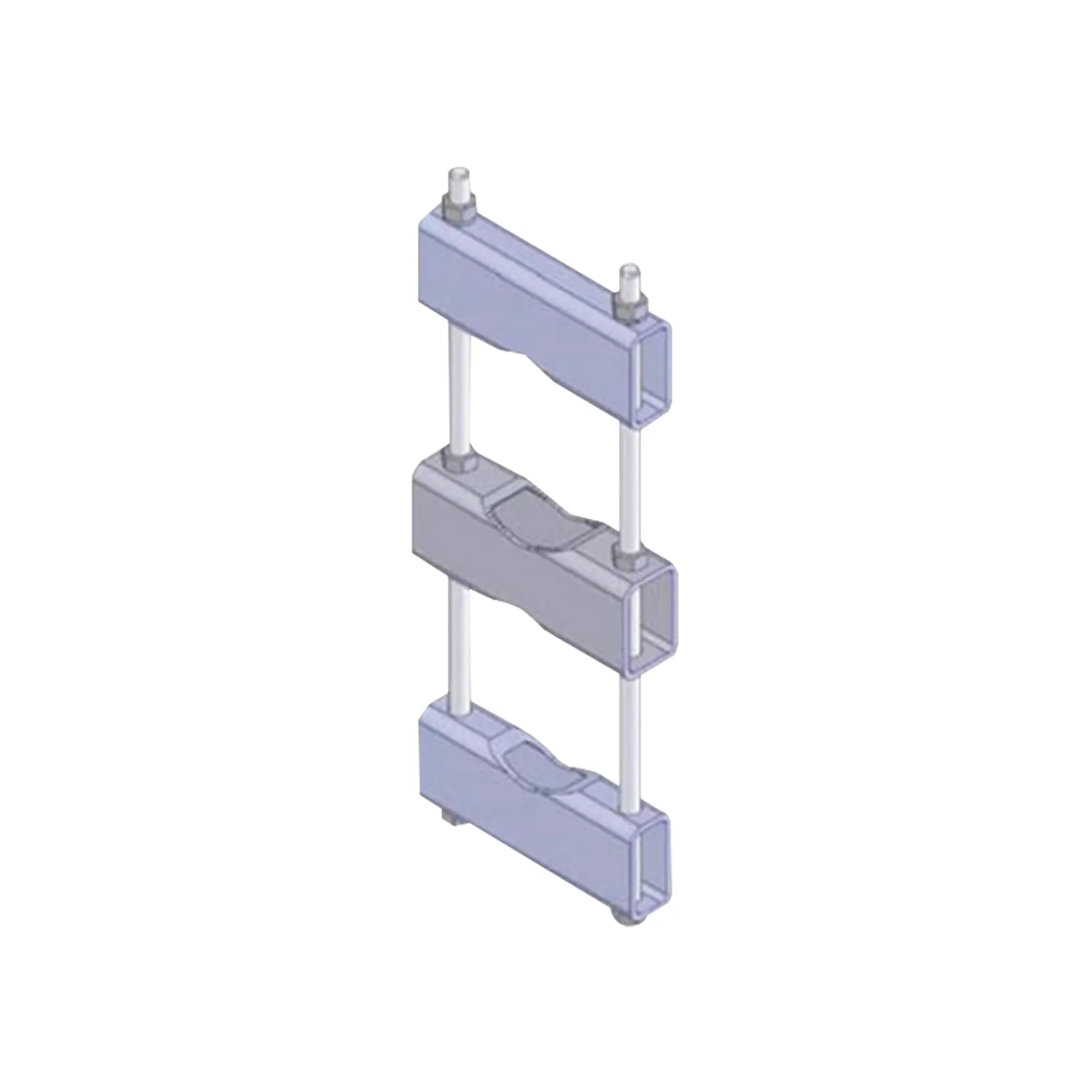 Herraje Sencillo de Montaje para Antena o Mástil con diámetros de 5 pulg. (8.89-14.13 cm.).
