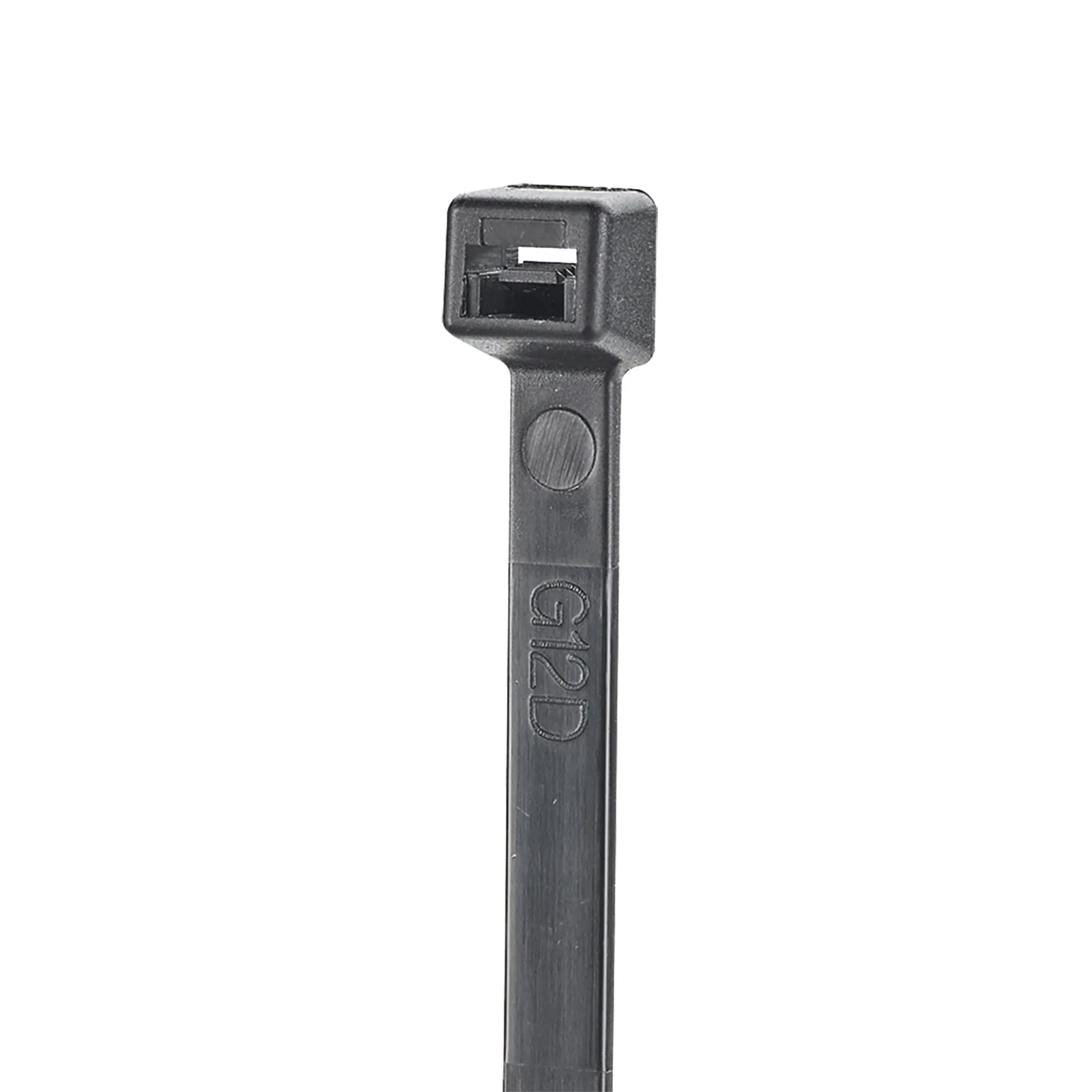 Cincho de Nylon 6.6 StrongHold™, 100mm largo x 2.5mm ancho, Color Negro, Exterior Resistente a Rayos UV, Paquete de 100pz
