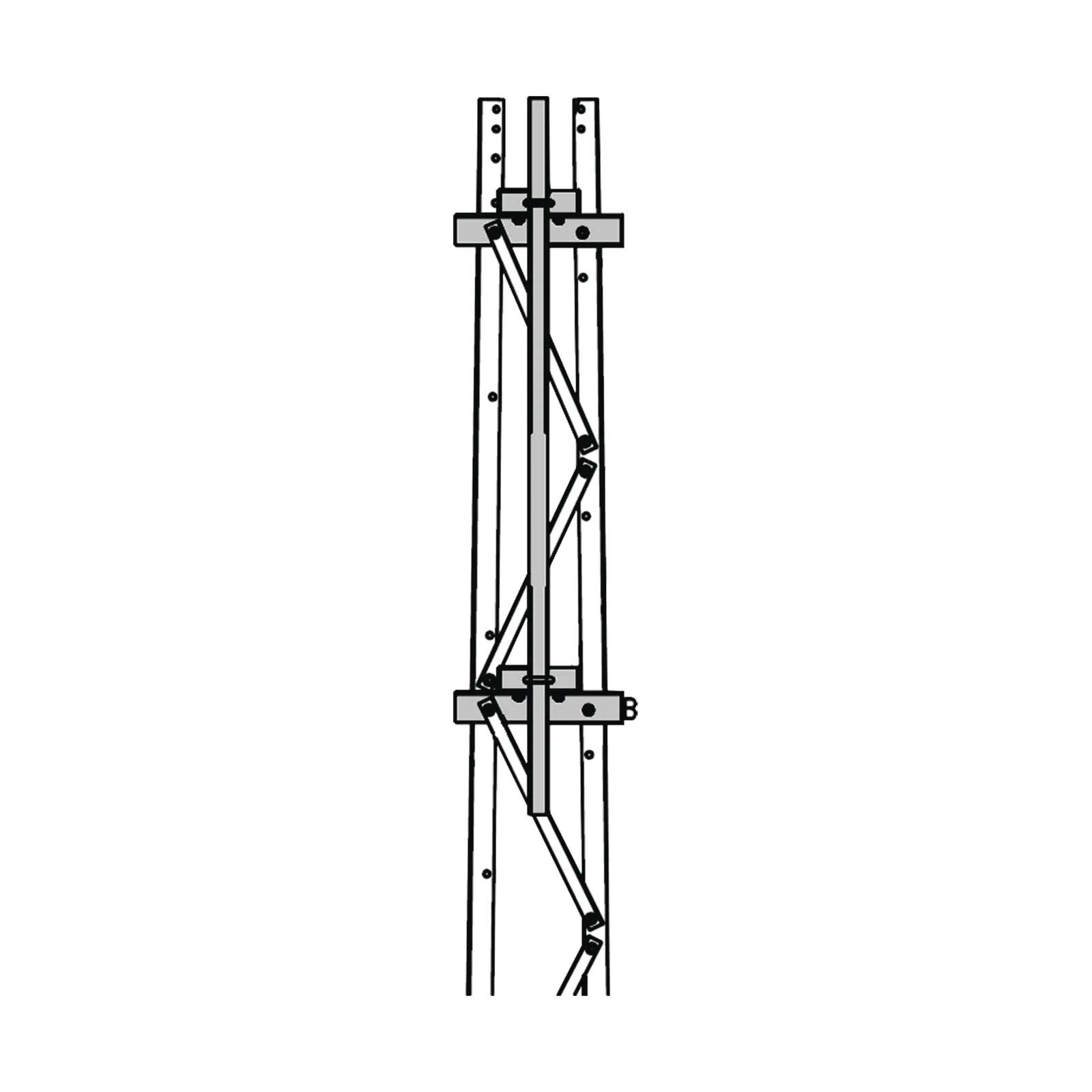 Mástil 2-3/8" x 1.8 m para Montaje en Cara de Torre Super Titan Secciones 3 a 7.