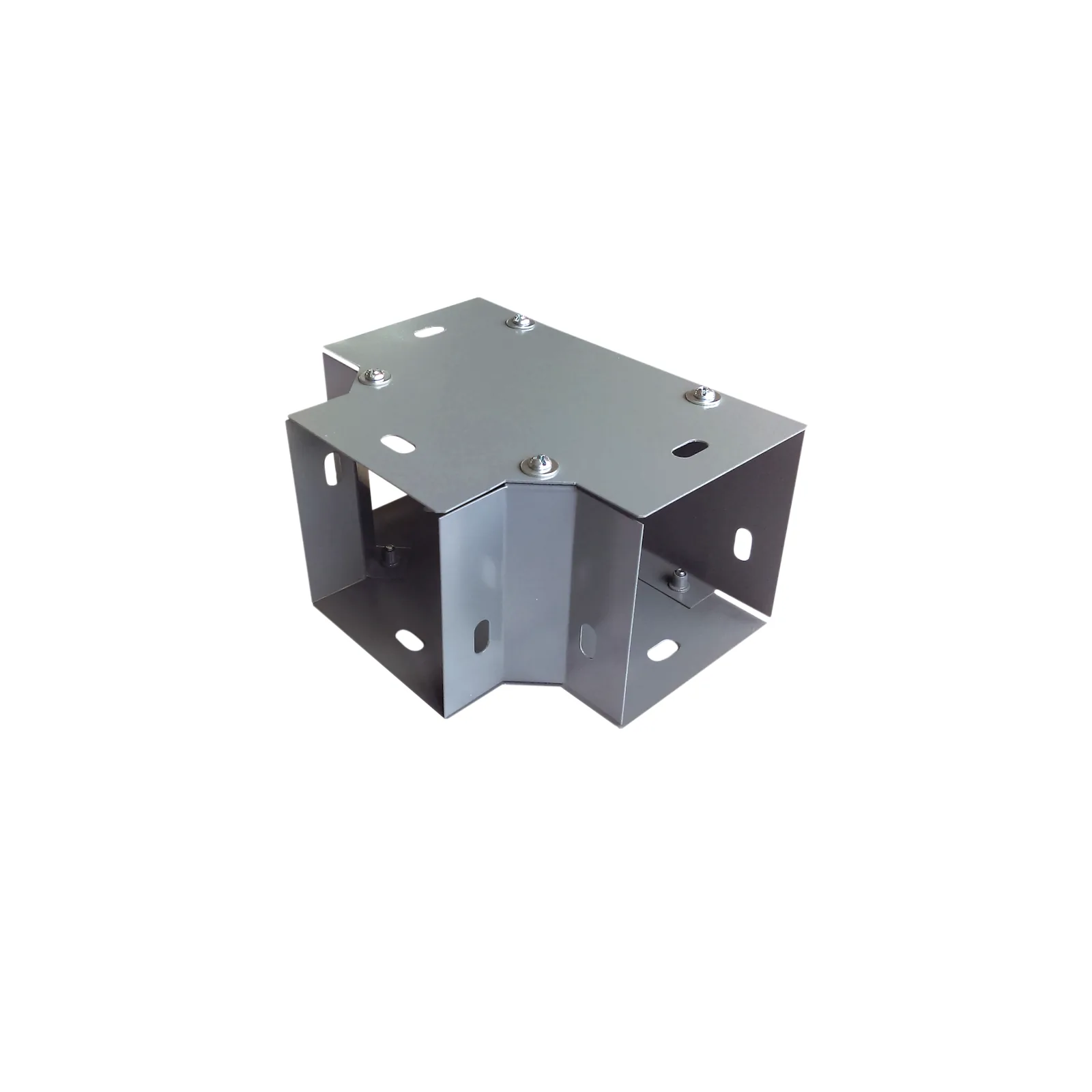 Derivación "T" horizontal 100 x 100 mm (3.94 x 3.94 pulg.), fabricado en lámina de acero al carbón