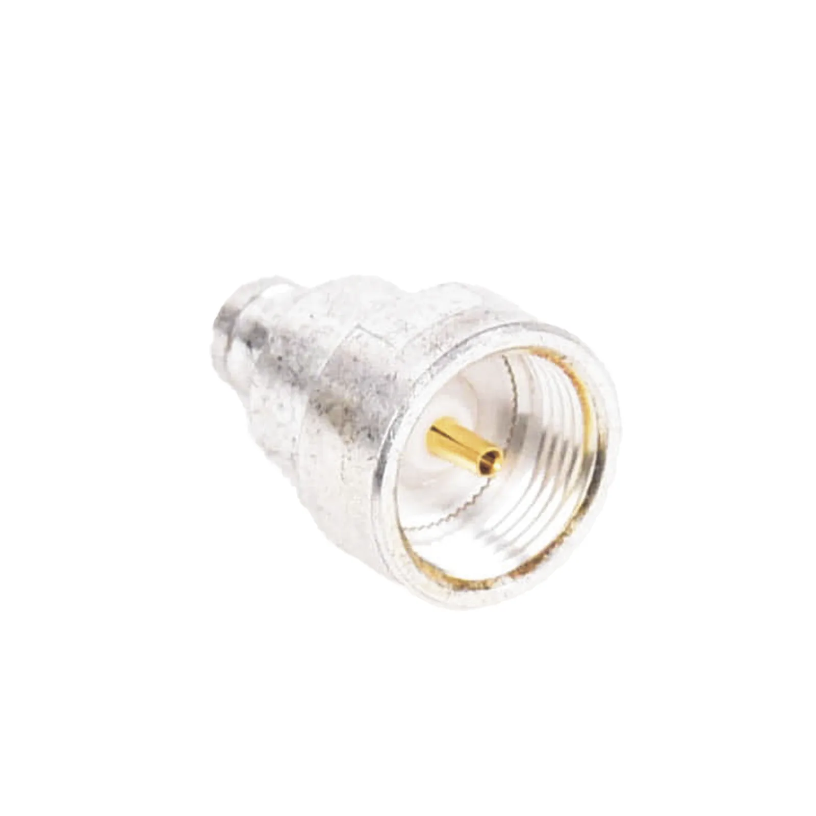 Adaptador UNIDAPT Hembra a Conector SMB Plug (Pin Hembra), Plata/ Oro/ Teflón.
