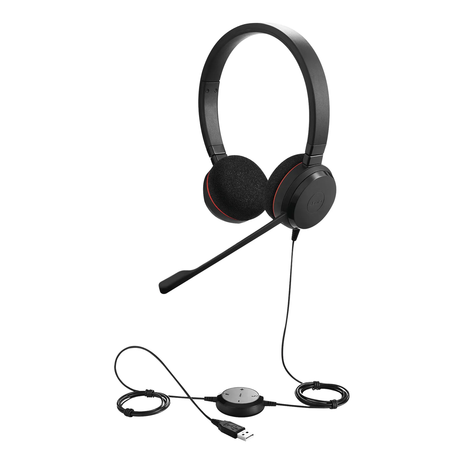 Diadema / Auricular Jabra Evolve 20 Duo / USB / Cancelación de Ruido / Plug and Play (4999-829-209)