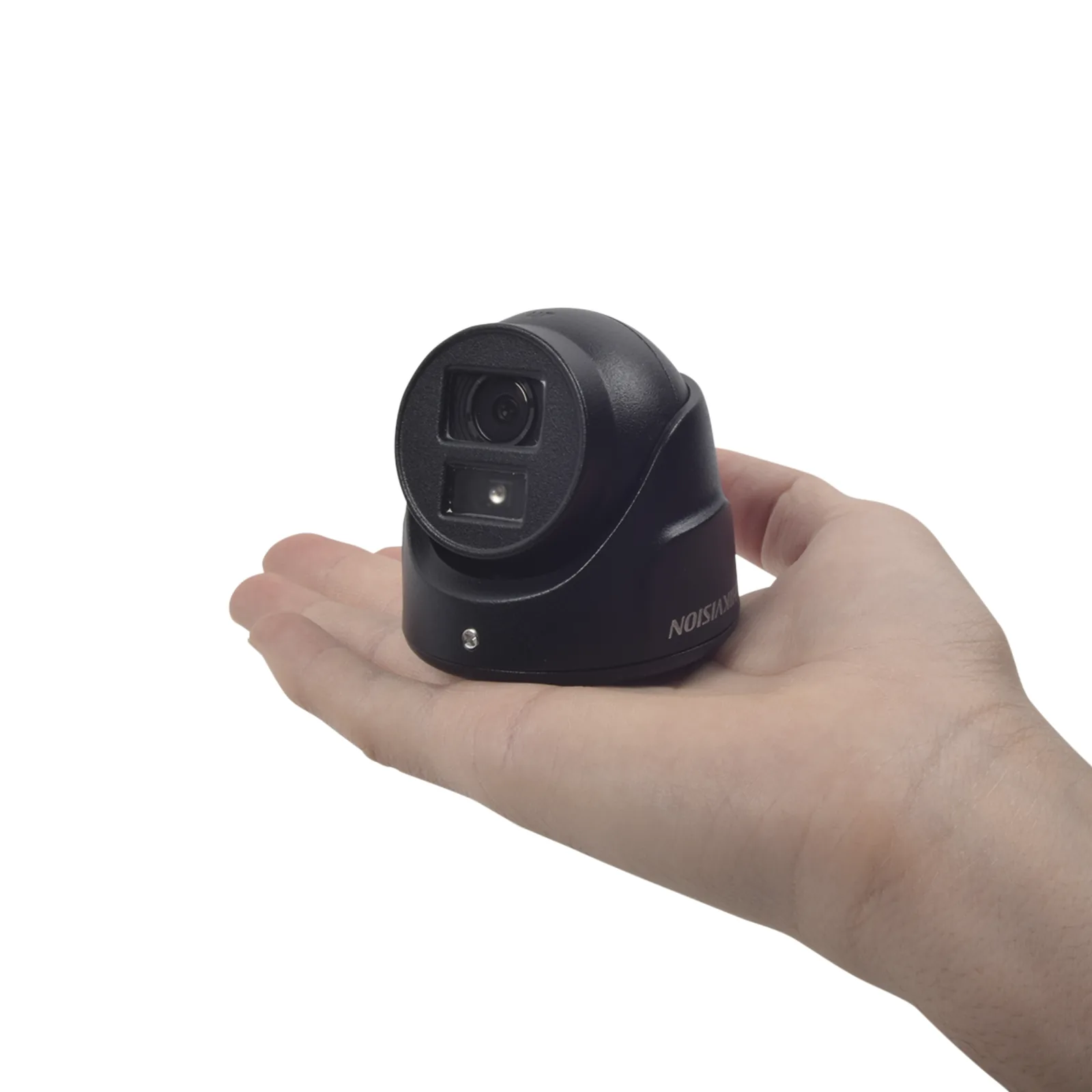 Ultra Mini Turret TURBO 2 Megapixeles (1080p) / Gran Angular / Lente 2.8 mm / 20 mts IR EXIR / Exterior IP67 / 4 Tecnologías (TVI / AHD / CVBS) / dWDR / Color Negro