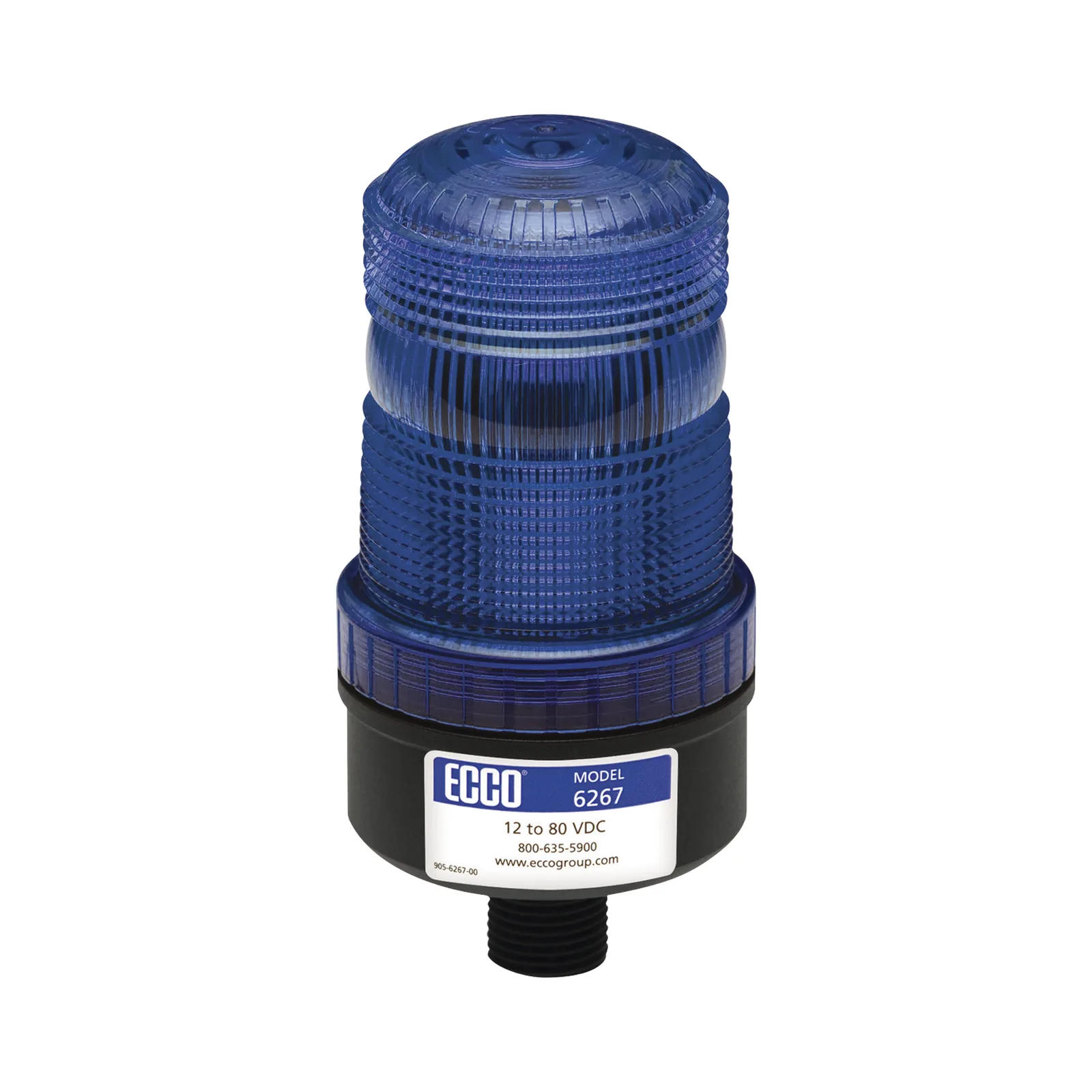 Mini baliza de LED color azul montaje permanente SAE Clase III
