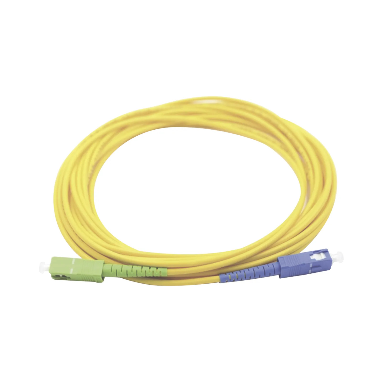 Jumper de Fibra Óptica Monomodo SC/UPC-SC/APC Simplex, Color Amarillo 3 Metros (9.84 Pies)