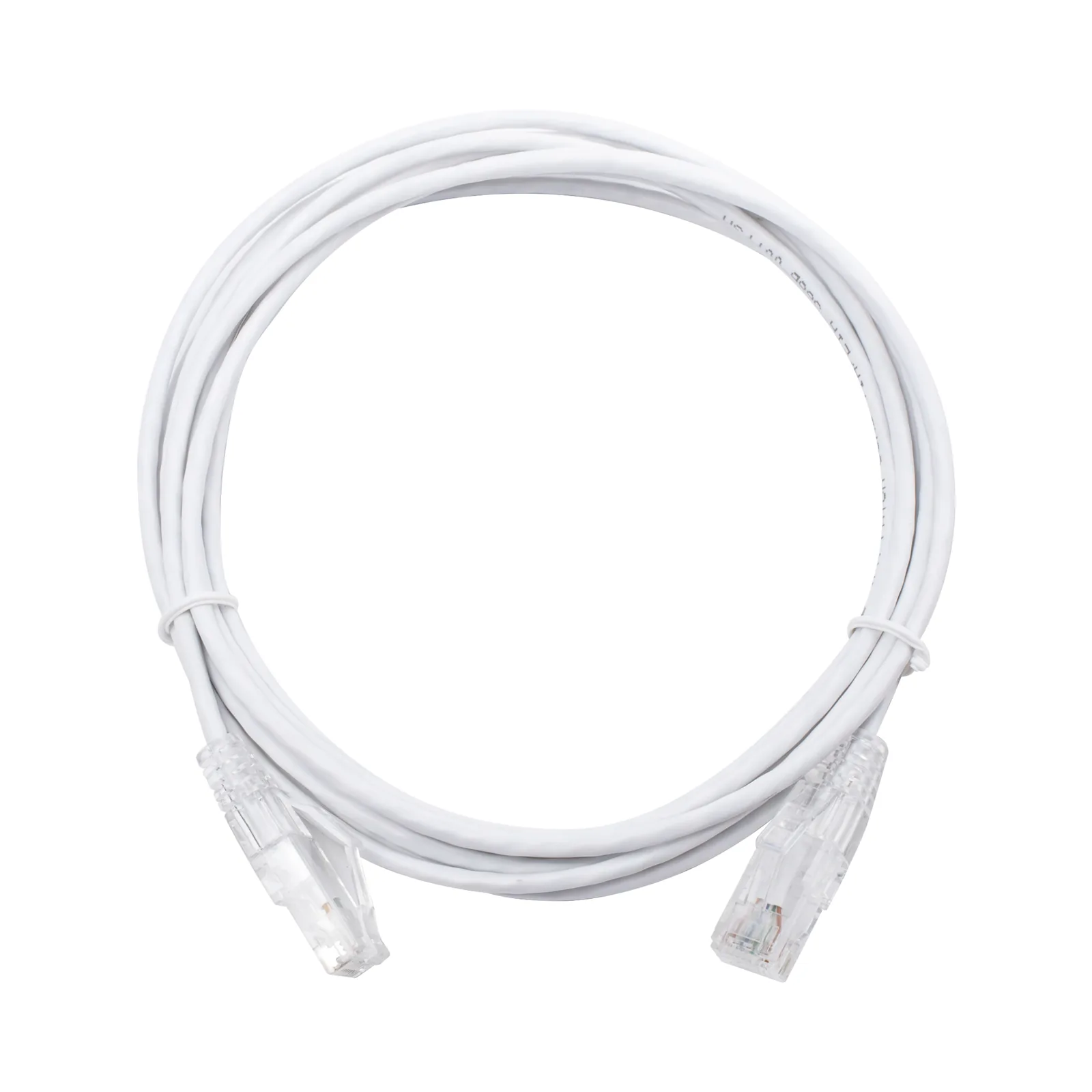 Cable de Parcheo Slim UTP Cat6 - 3 Metros (9.84 Pies) Blanco Diámetro Reducido (28 AWG)