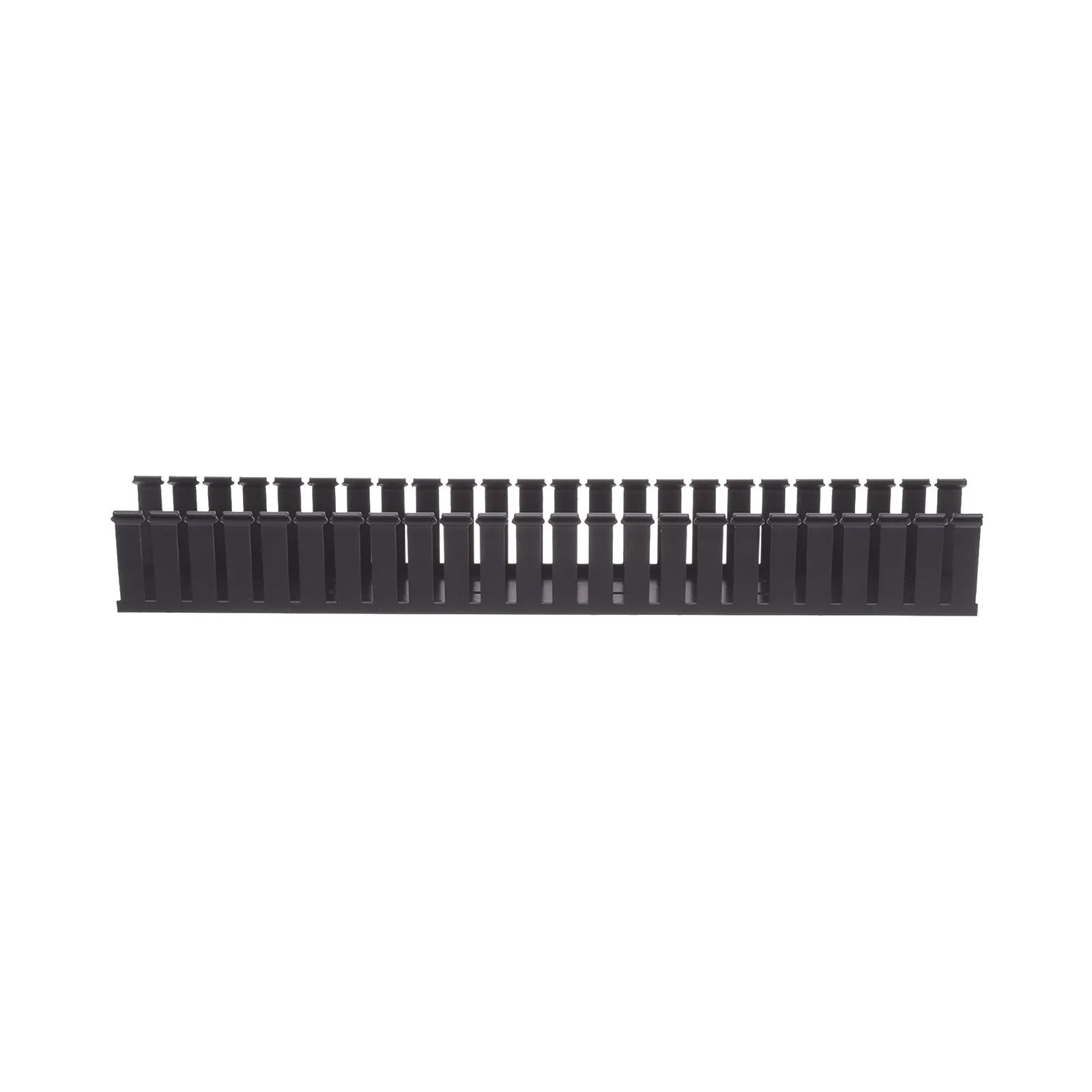 Canaleta Ranurada de PVC sin Tapa, Tipo G, 108 mm de Ancho, 104.1 mm de Alto y 1828.8 mm de Largo, Color Negro