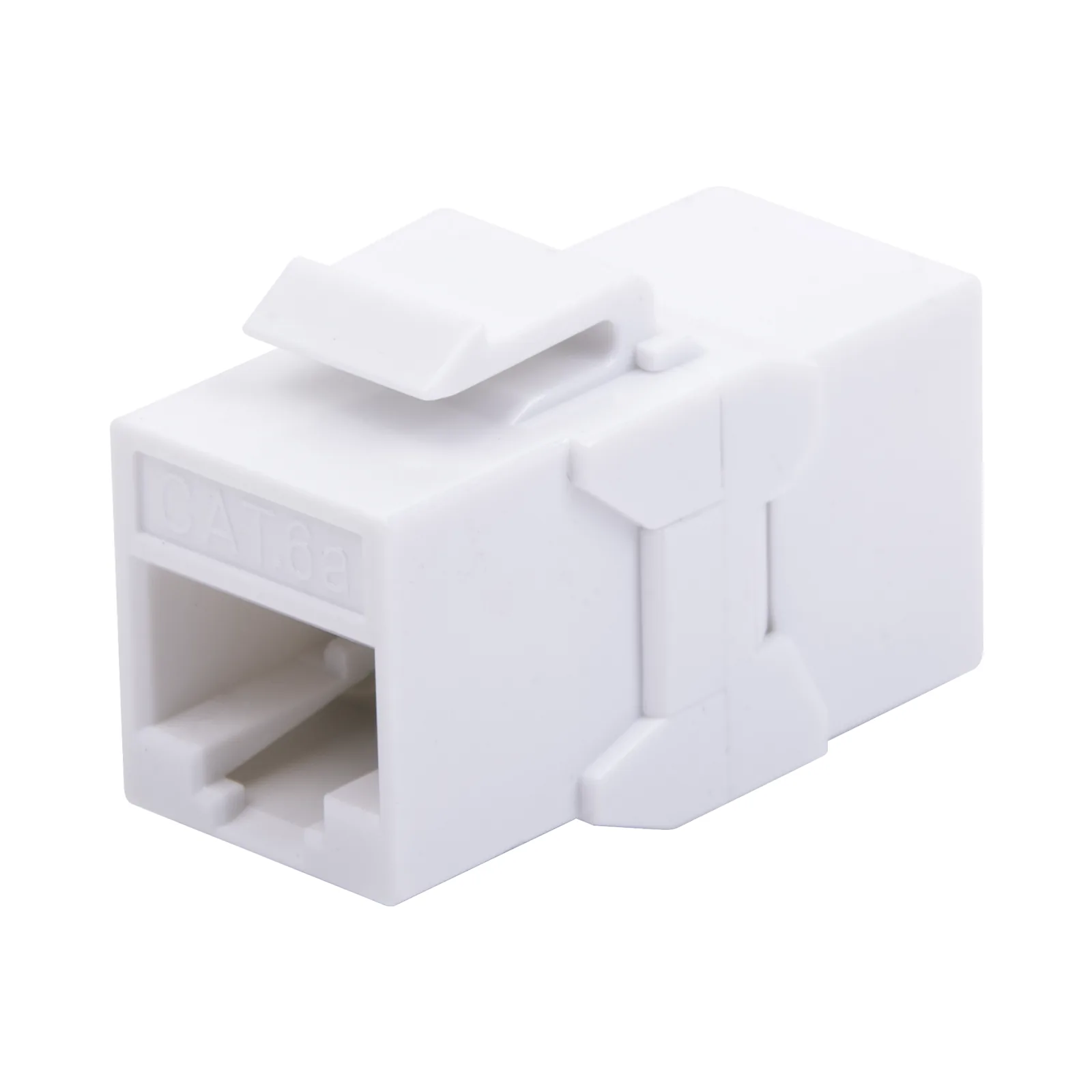 Acoplador UTP Cat6A Hembra RJ45 a RJ45 Hembra Color Blanco
