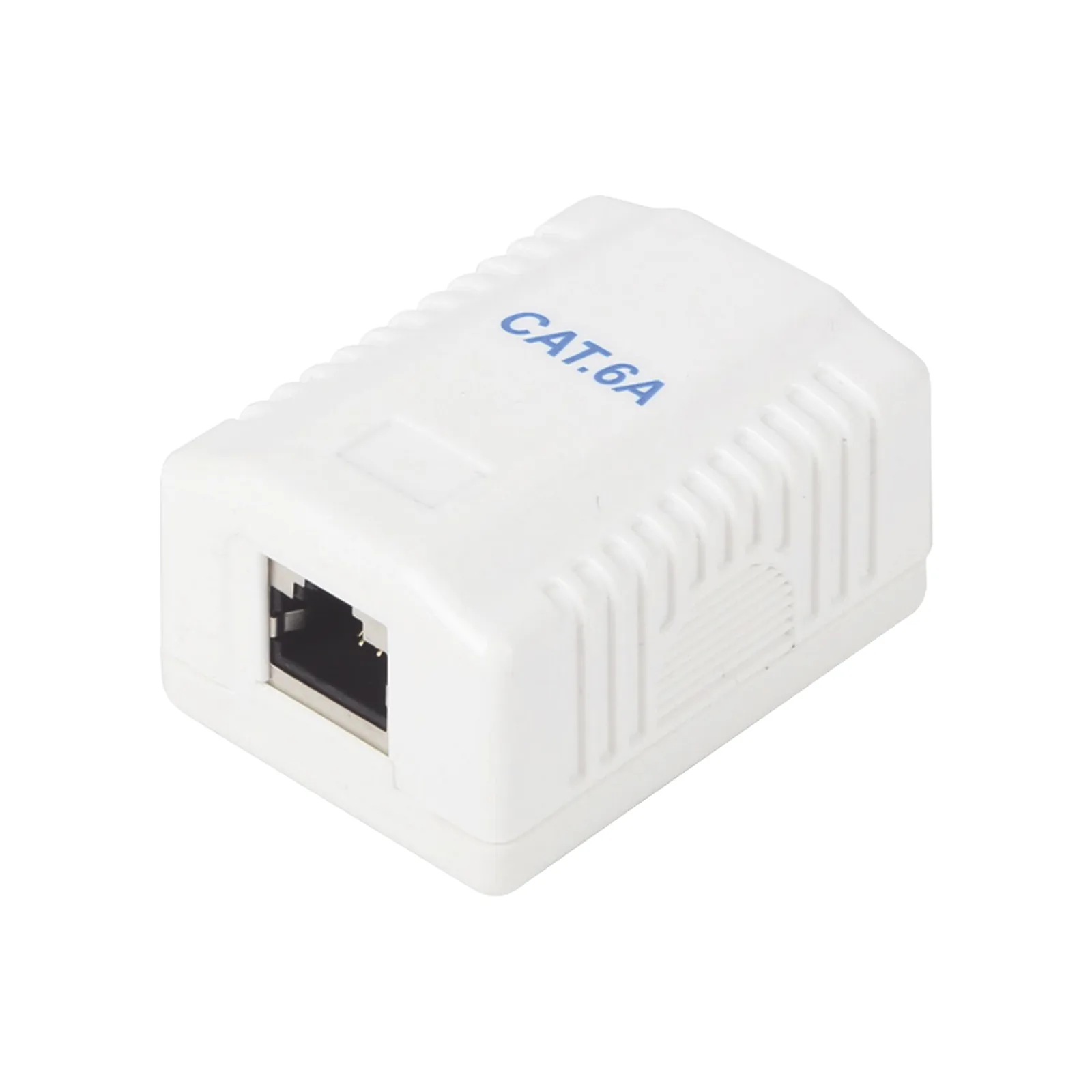 Caja de Pared con 1 Puerto, Incluye 1 Jack STP Cat6A