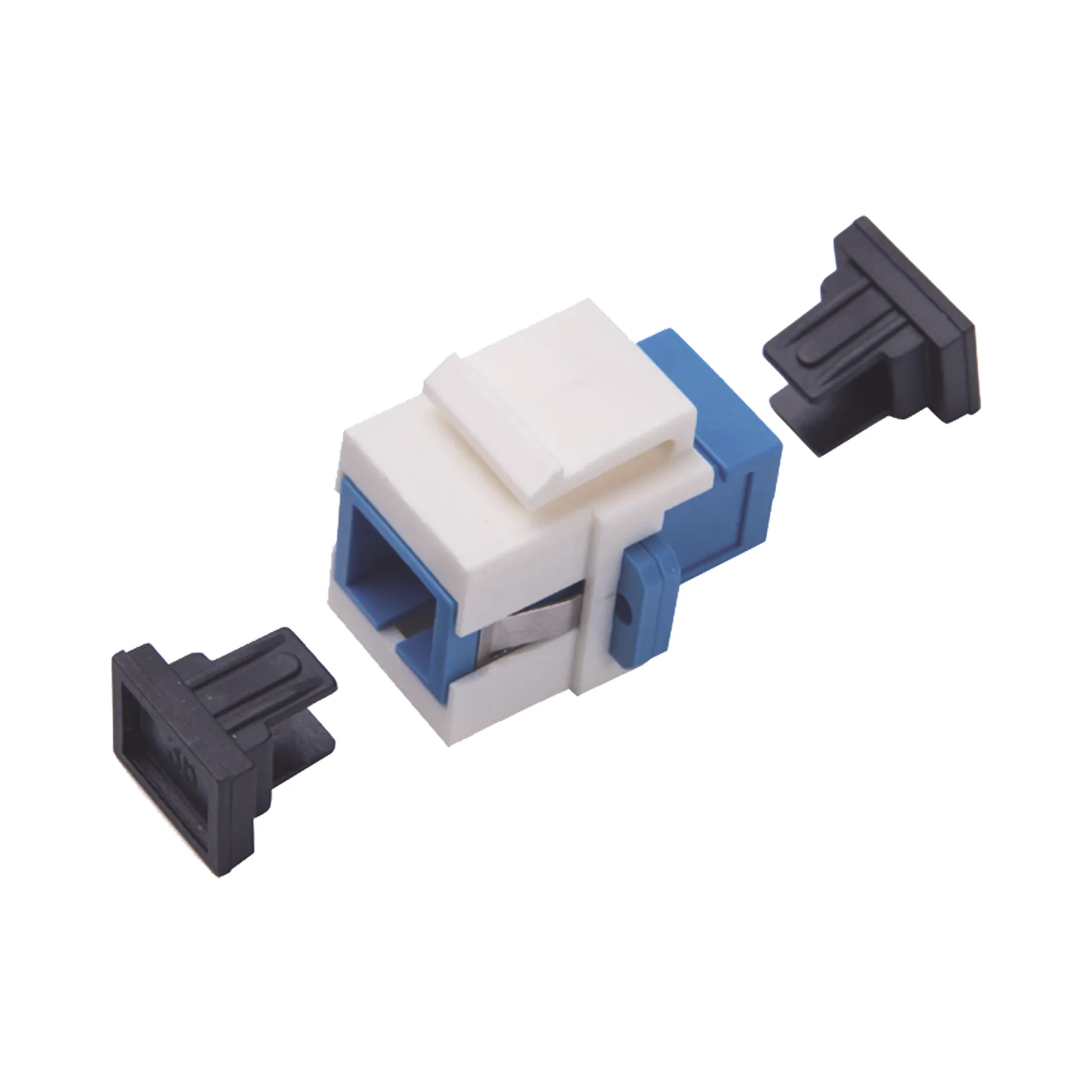 Acoplador Keystone de Fibra Óptica Monomodo SC/PC Simplex a SC/PC Simplex