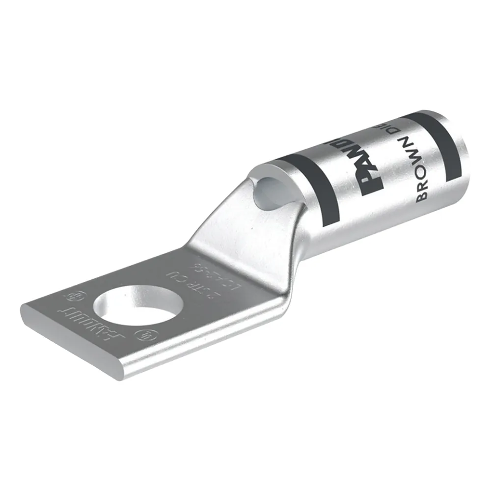 Zapata de compresión LCA2-56-Q, para cal. 2 Awg, Barreno para tornillo prisionero de 5/16, 1 Pz
