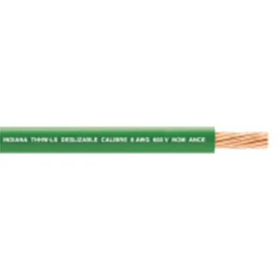 Cable THW-LS / Calibre 10 AWG / 19 Hilos / Color Verde / Bobina 100 m (328 ft)