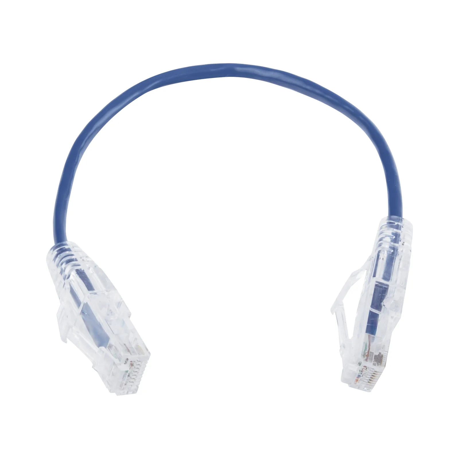Cable de Parcheo Slim UTP Cat6 - 20 cm (7.87 Pulgadas) Azul Diámetro Reducido (28 AWG)