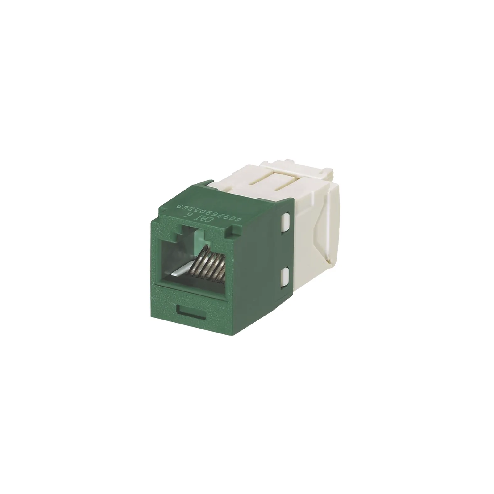Conector Jack RJ45 Estilo TG, Mini-Com, Categoría 6, de 8 Posiciones y 8 Cables, Color Verde
