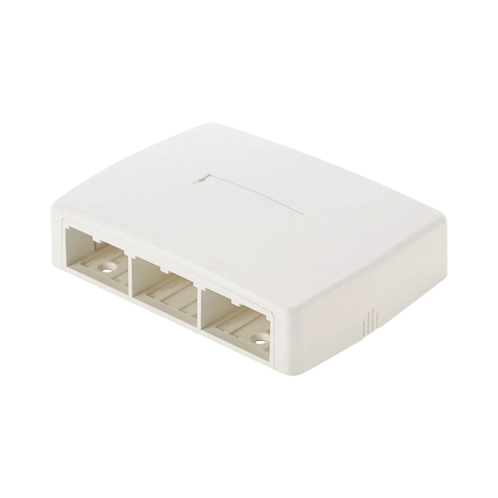 Caja de Montaje en Superficie, Para 6 Módulos Mini-Com, Color Blanco Mate