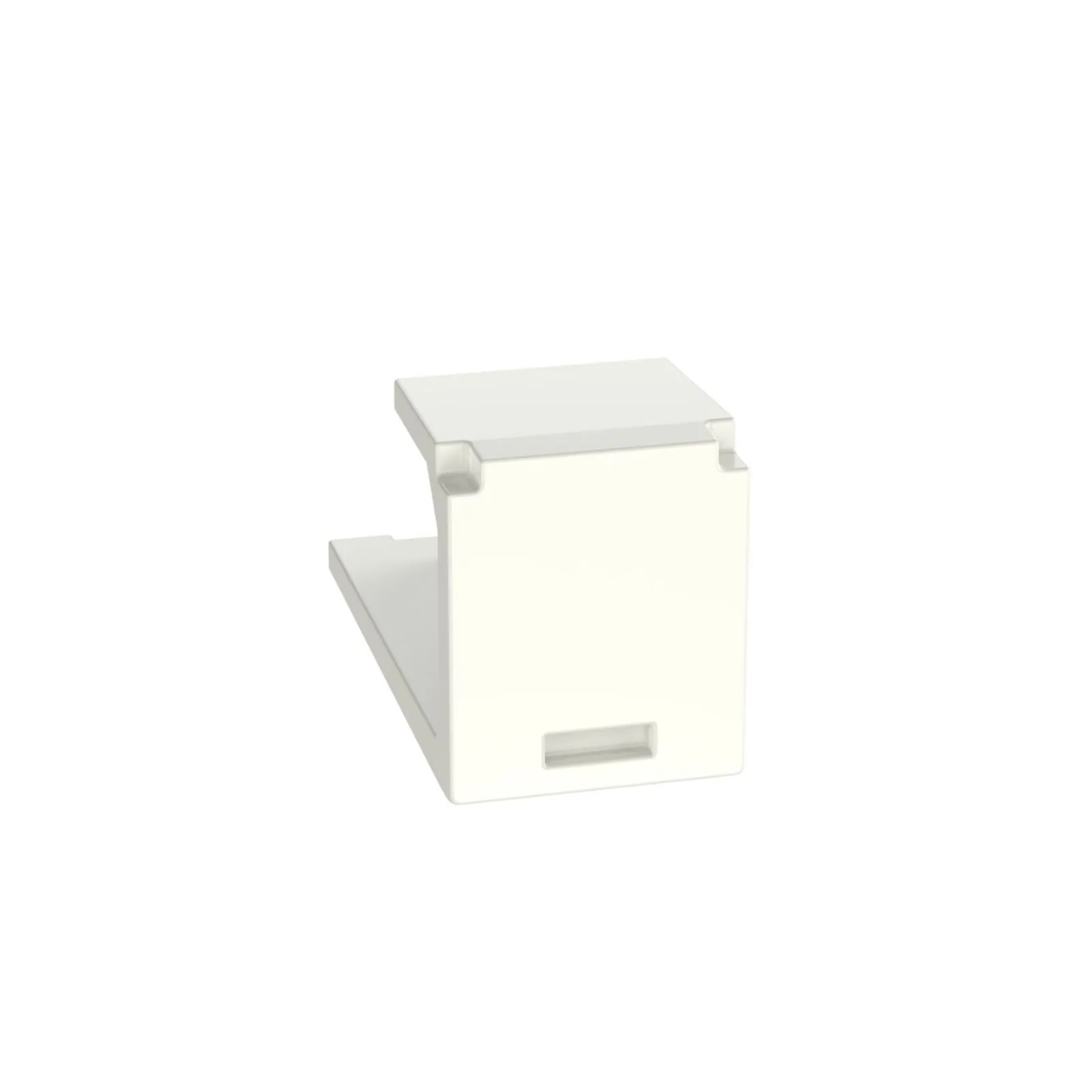 Módulo de Tapa Ciega (Inserto Ciego), Mini-Com, Color Blanco Mate, 1 Pieza