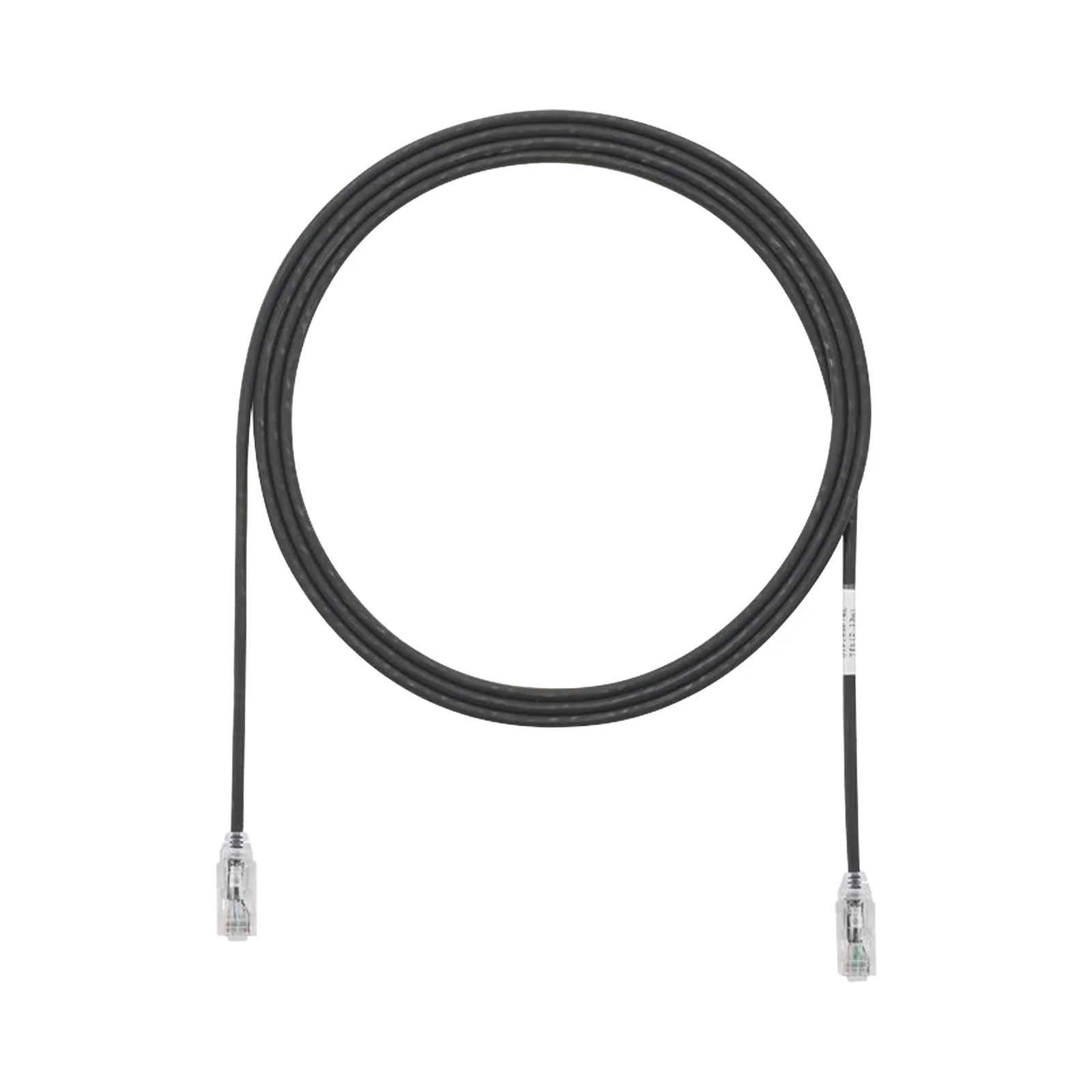 Cable de Parcheo TX6, UTP Cat6, Diámetro Reducido (28AWG), Color Negro, 3.05 Metros (10 Pies)