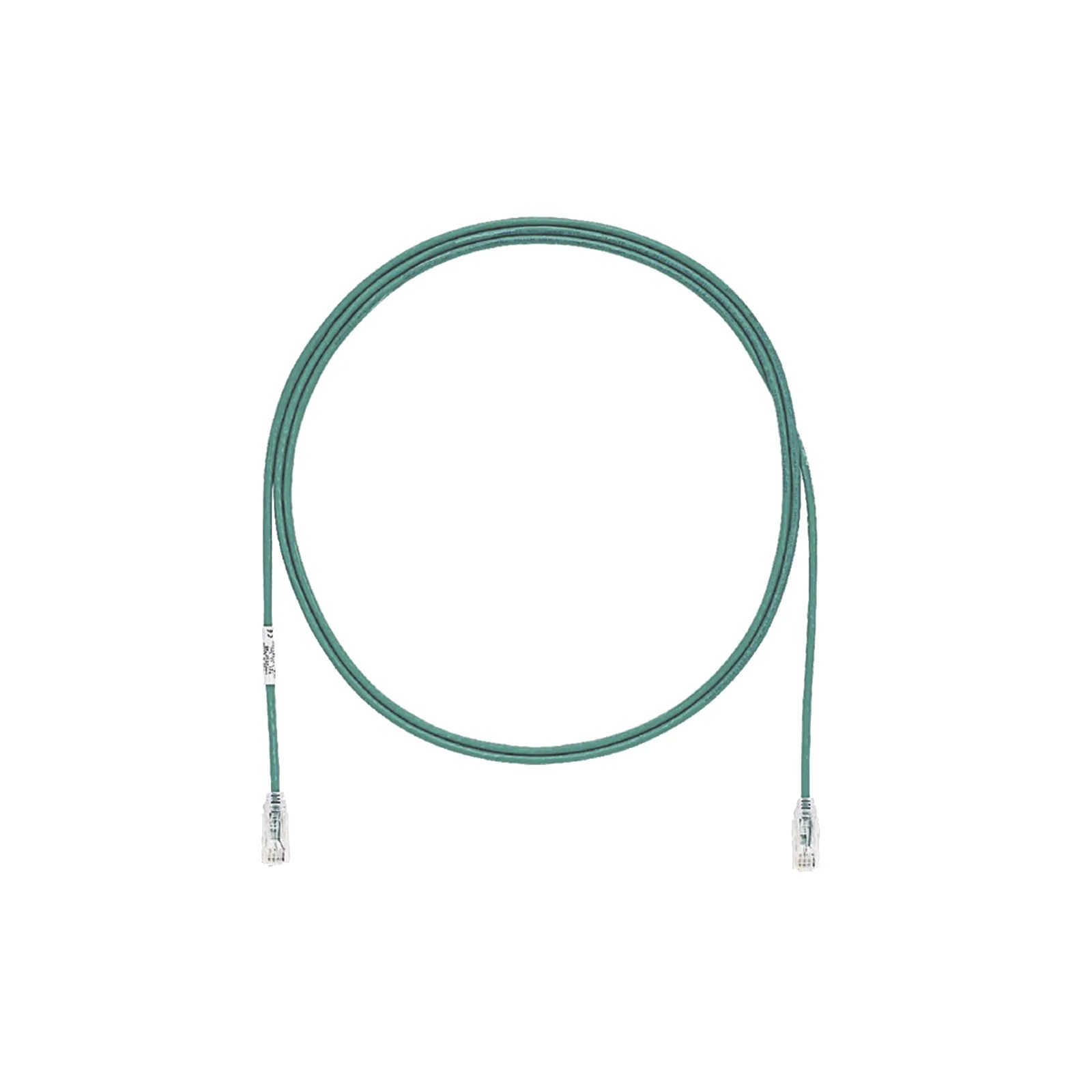 Cable de Parcheo TX6, UTP Cat6, Diámetro Reducido (28AWG), Color Verde, 3.05 Metros (10 Pies)