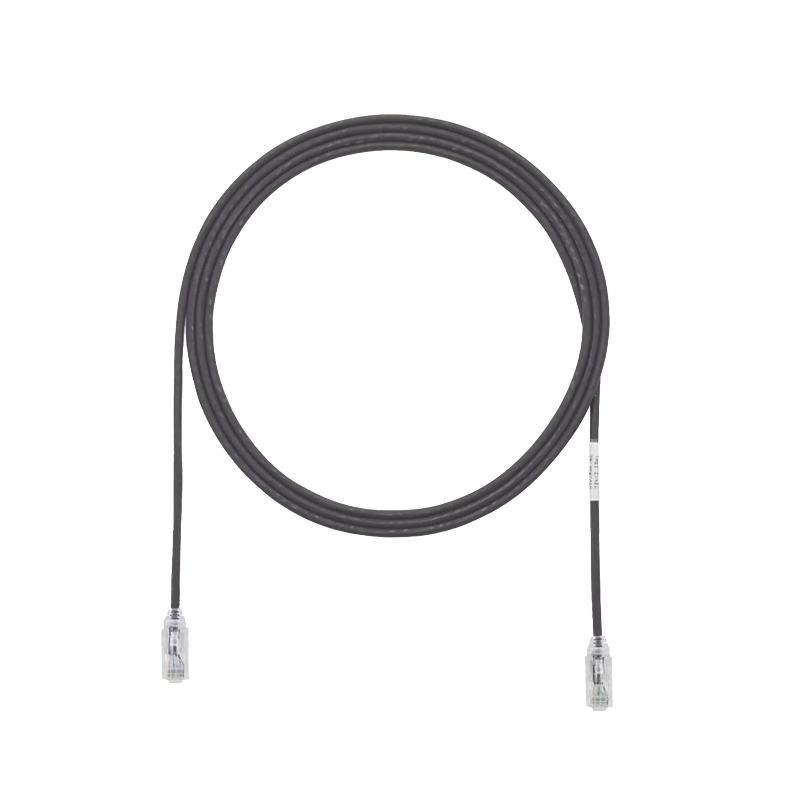 Cable de Parcheo TX6, UTP Cat6, Diámetro Reducido (28AWG), Color Negro, 4.57 Metros (15 Pies)