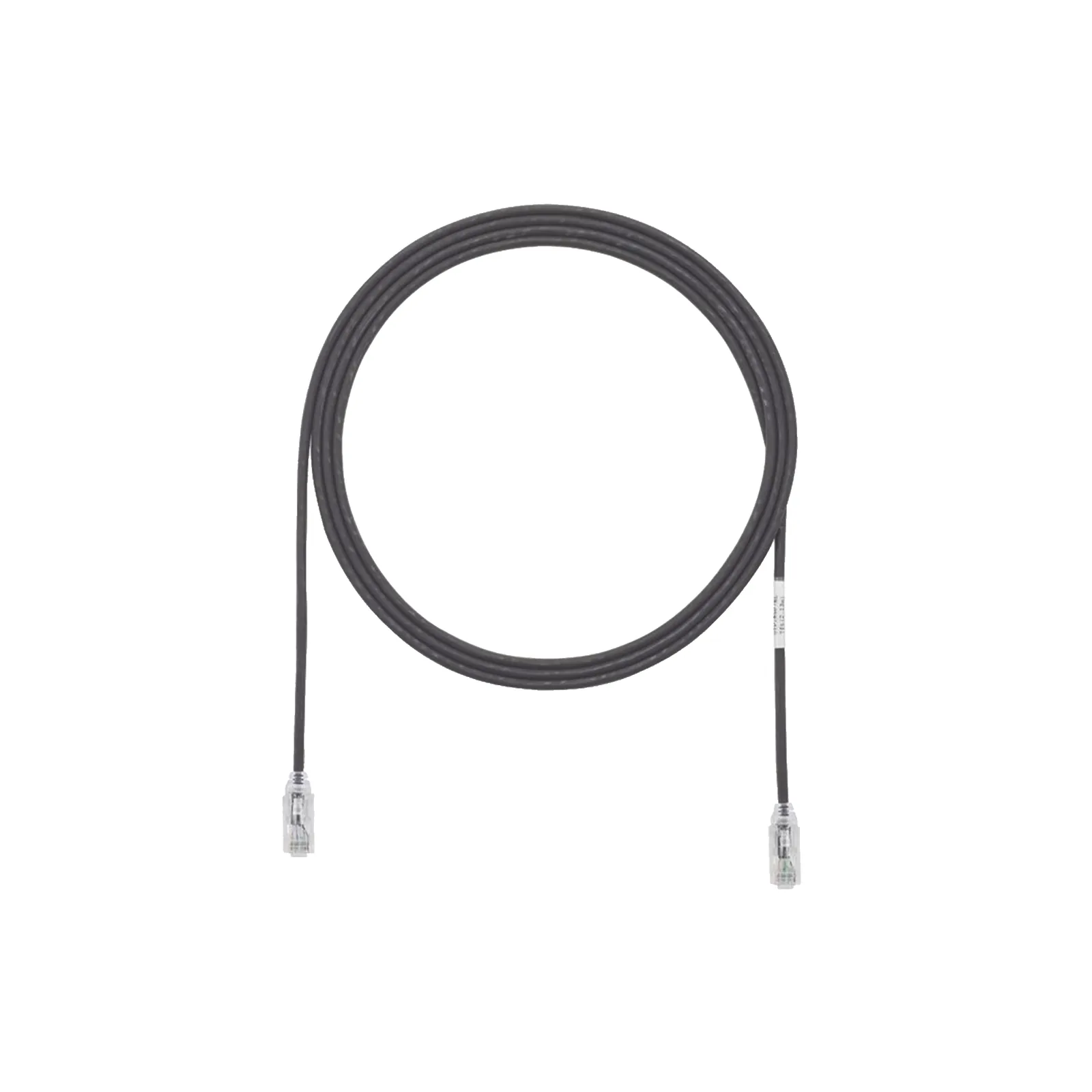 Cable de Parcheo TX6, UTP Cat6, Diámetro Reducido (28AWG), Color Negro, 0.91 Metros (3 Pies)