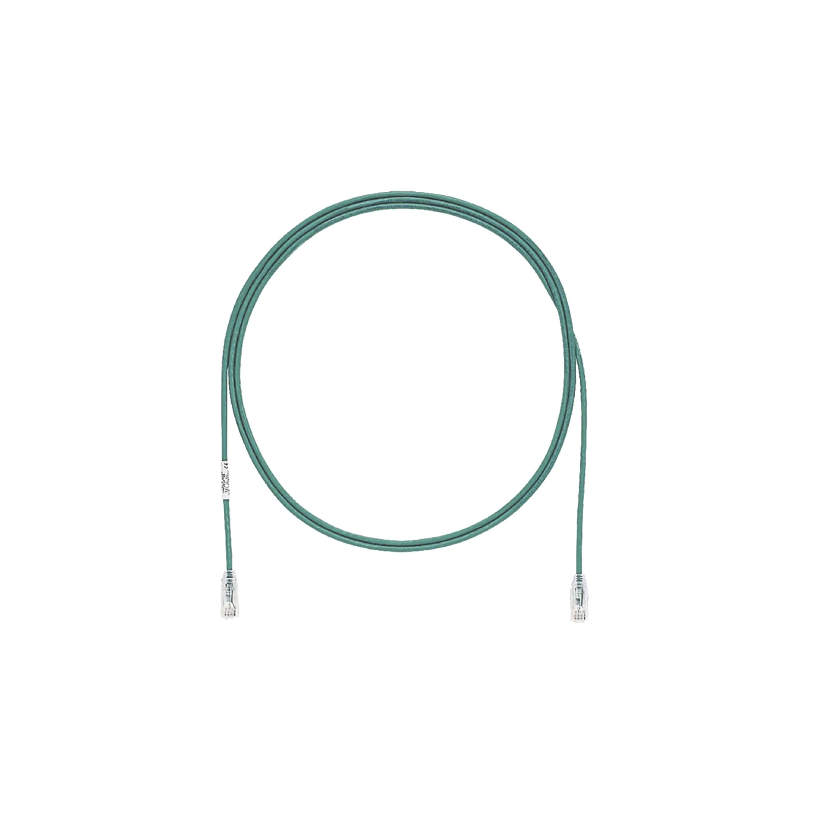 Cable de Parcheo TX6, UTP Cat6, Diámetro Reducido (28AWG), Color Verde, 0.91 Metros (3 Pies)